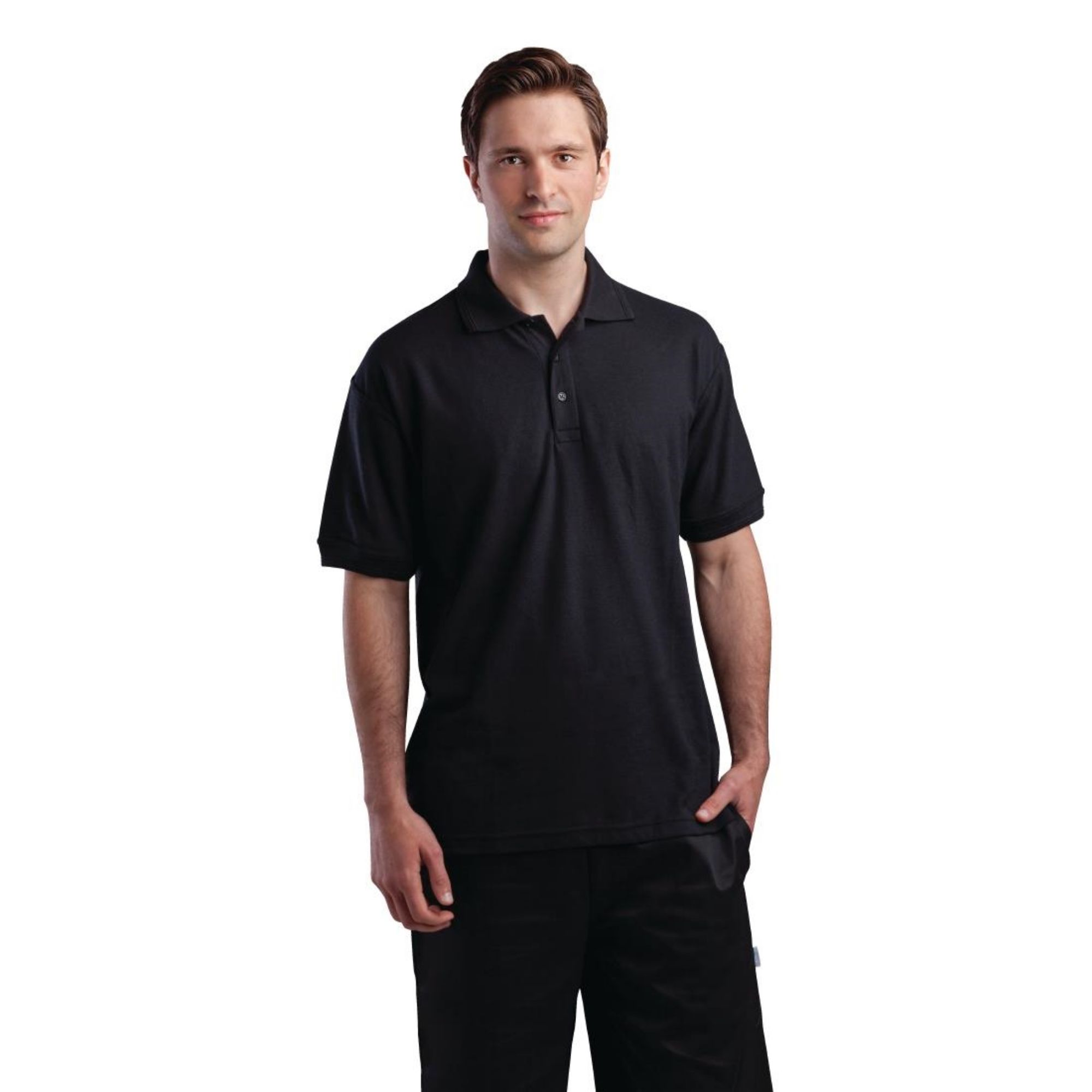 Picture of Portwest Unisex Polo Shirt Black - A735OG