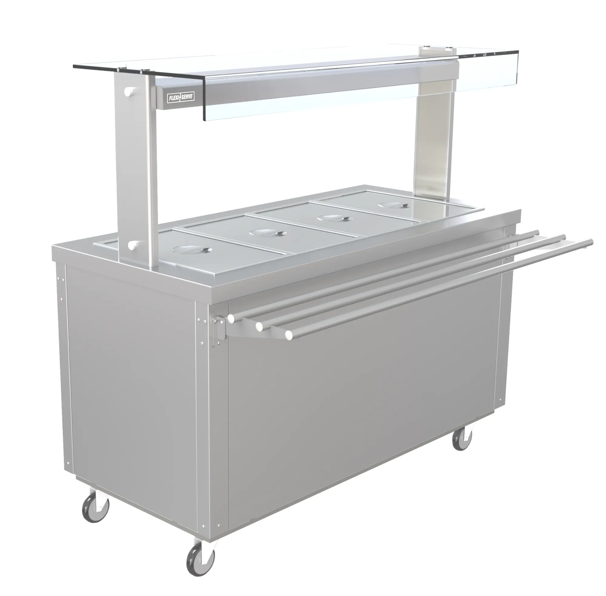 Picture of Parry FS-AW4 - Flexi Serve Ambient Cupboard with Chilled Well and LED Illuminated Gantry - FS-AW4OG