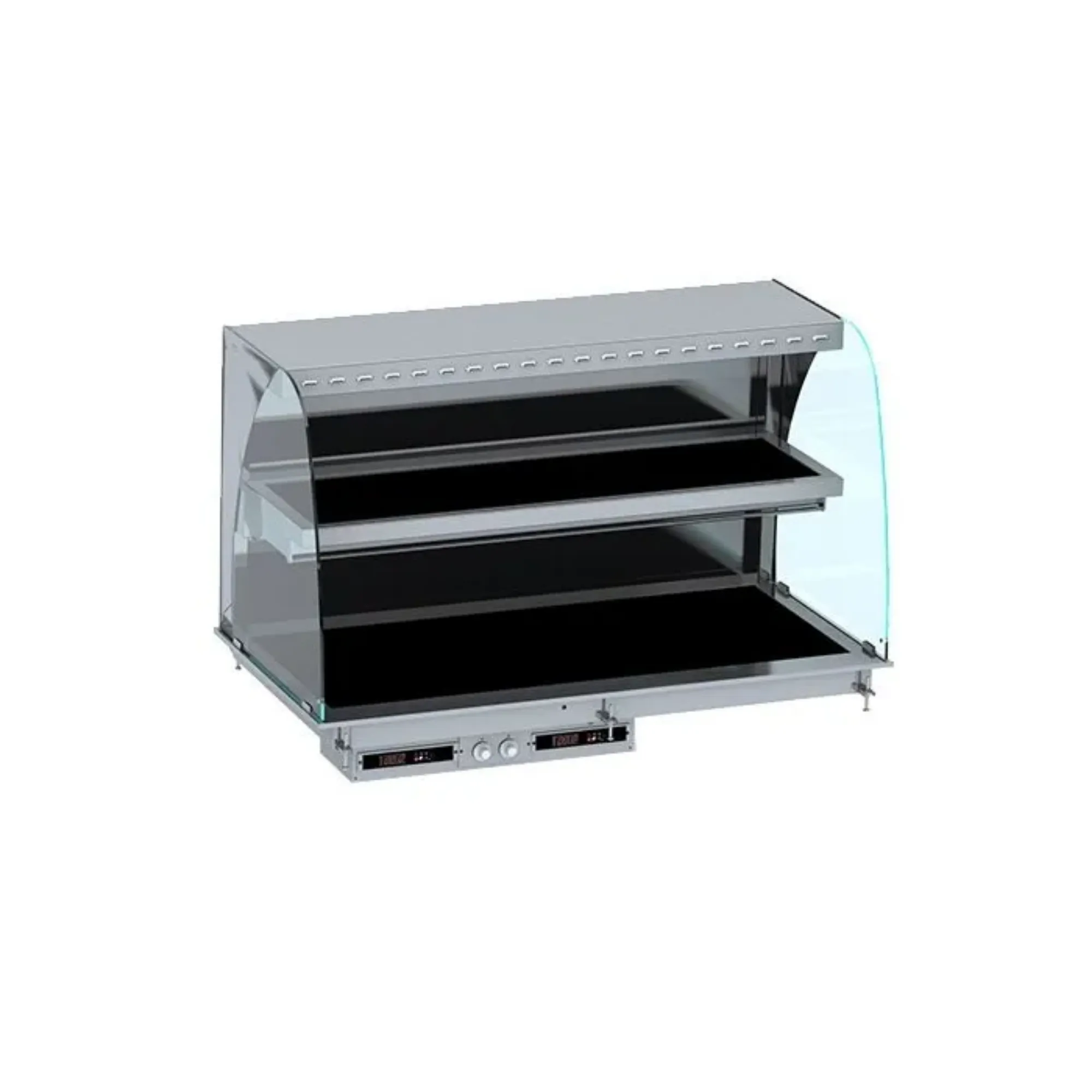 Picture of CombiSteel Drop-In Curved Heated Ceramic Display WALL MODEL - BLACK - 7495.0420OG