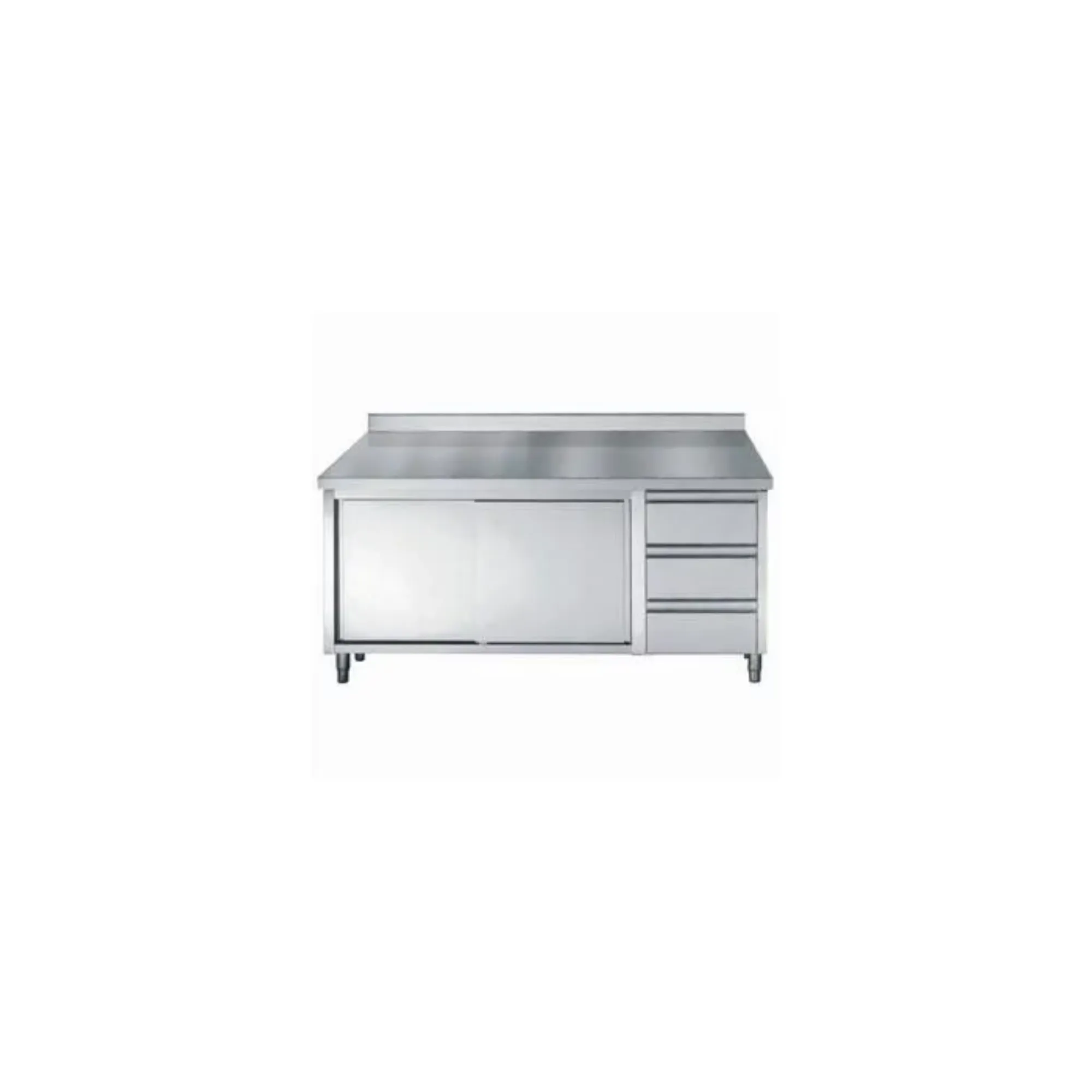 Picture of CombiSteel 700 Worktable Upstand 2 Sliding Doors 3 Drawers Range - 7452.0926OG