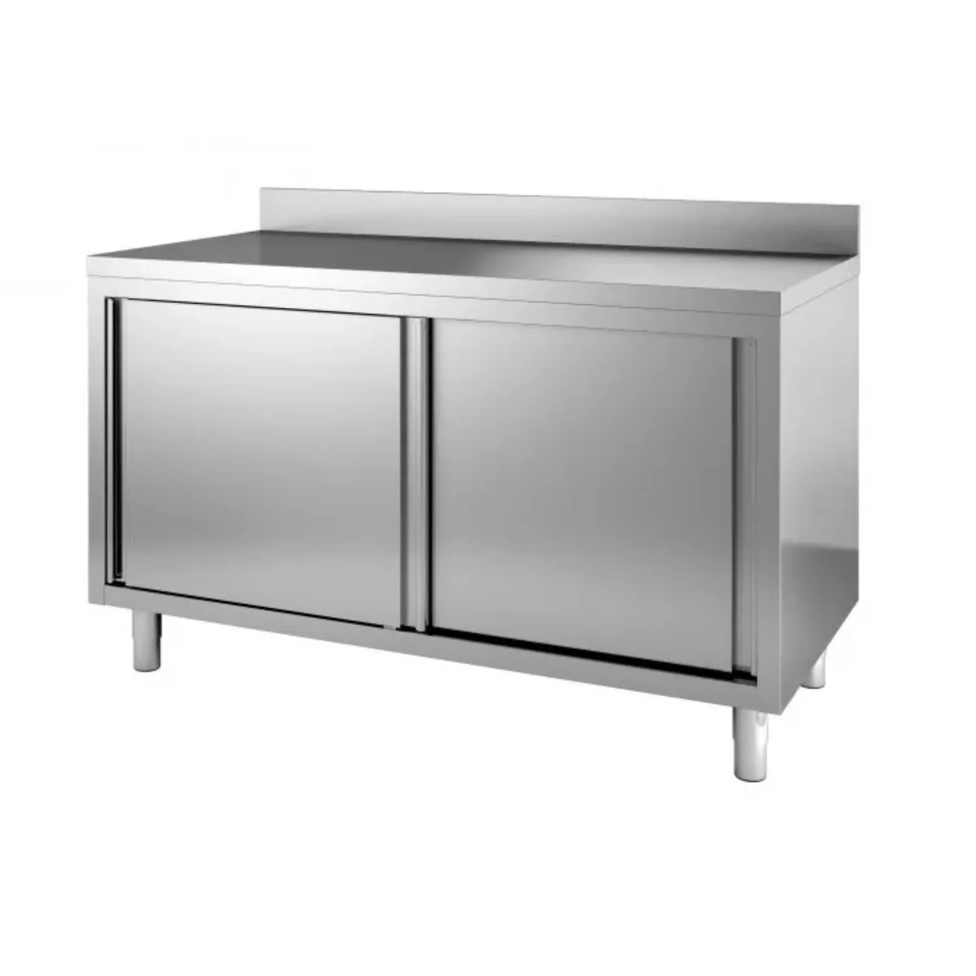 Picture of CombiSteel 600 Worktable Upstanding 2 Sliding Doors Splashback Range - 7452.3055OG
