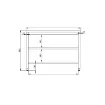 Picture of CombiSteel 700 Worktable 2 Shelves Range - 7812.0316OG