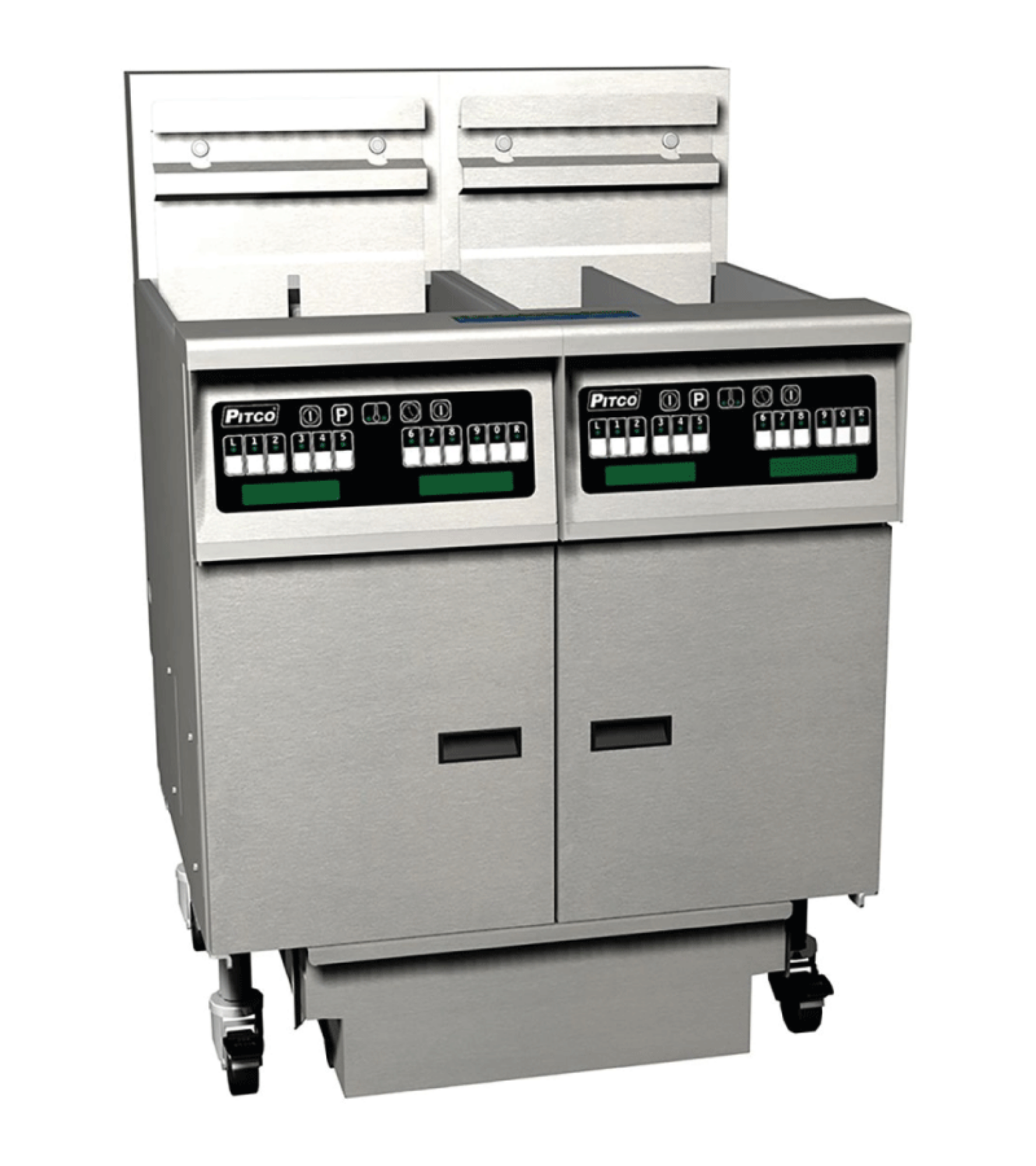 Picture of Pitco SGH50/FD-FF Freestanding Gas Fryer - SGH50/FD-FFOG