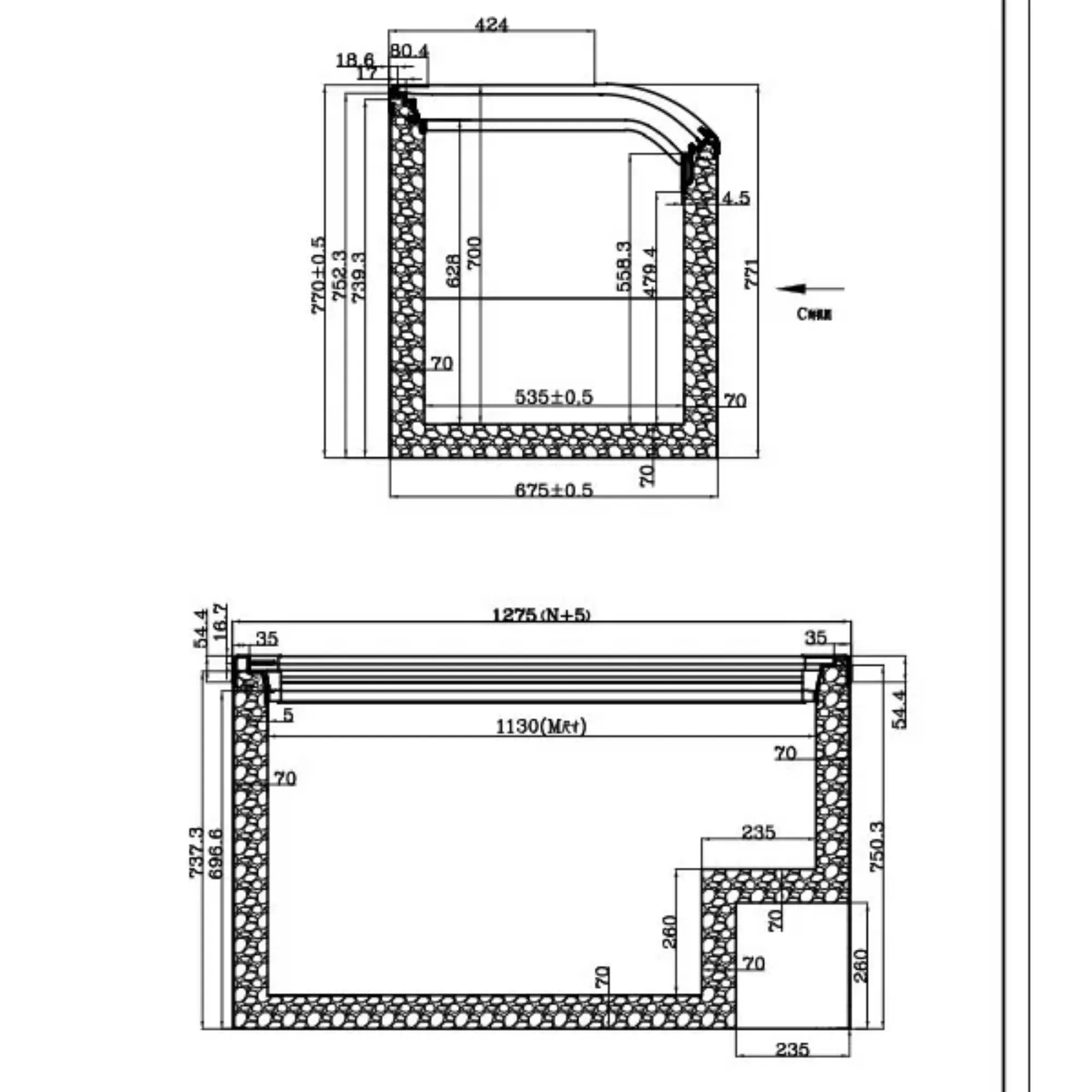 Picture of Blizzard BDF Curved Glass Lid Freezer Range