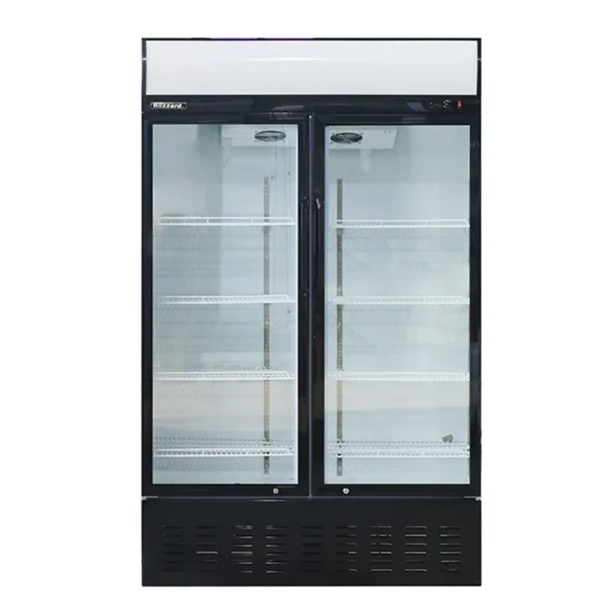 Picture of Blizzard GD630 Double Glass Door Display Fridge 630 Litre - GD630OG