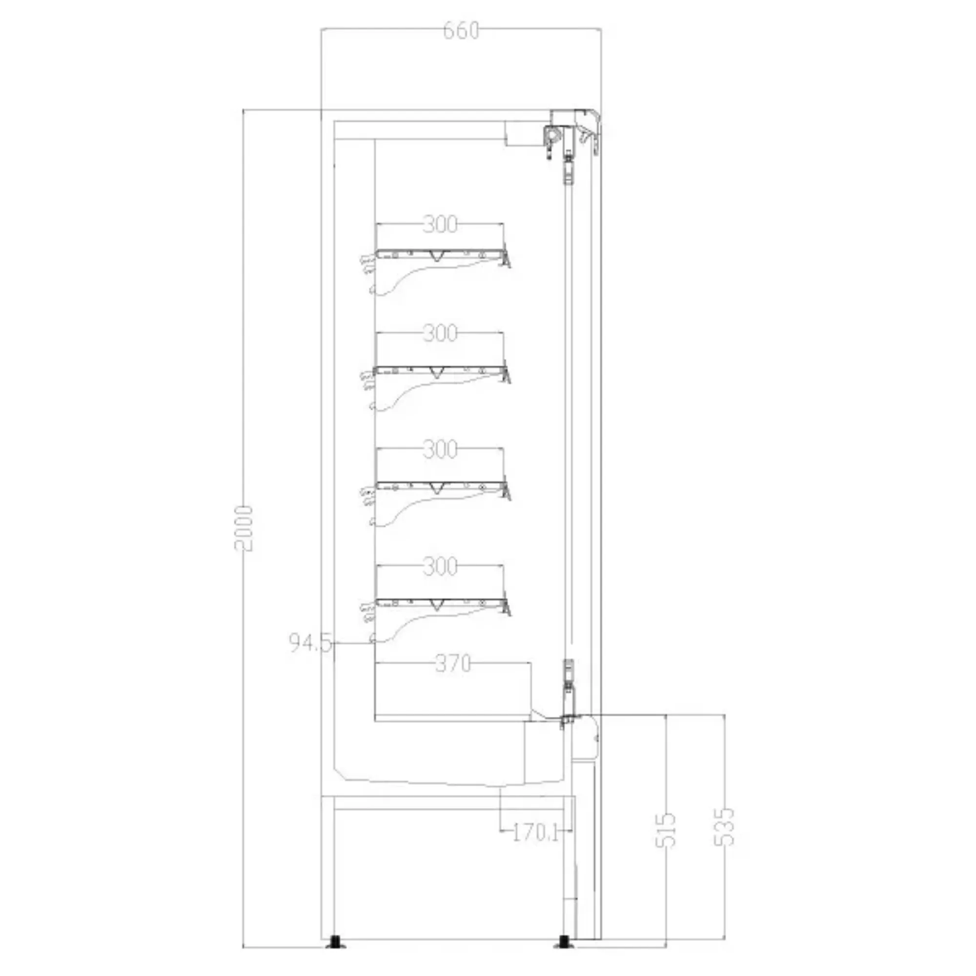 Picture of Blizzard Slim Tiered Display Stainless Steel