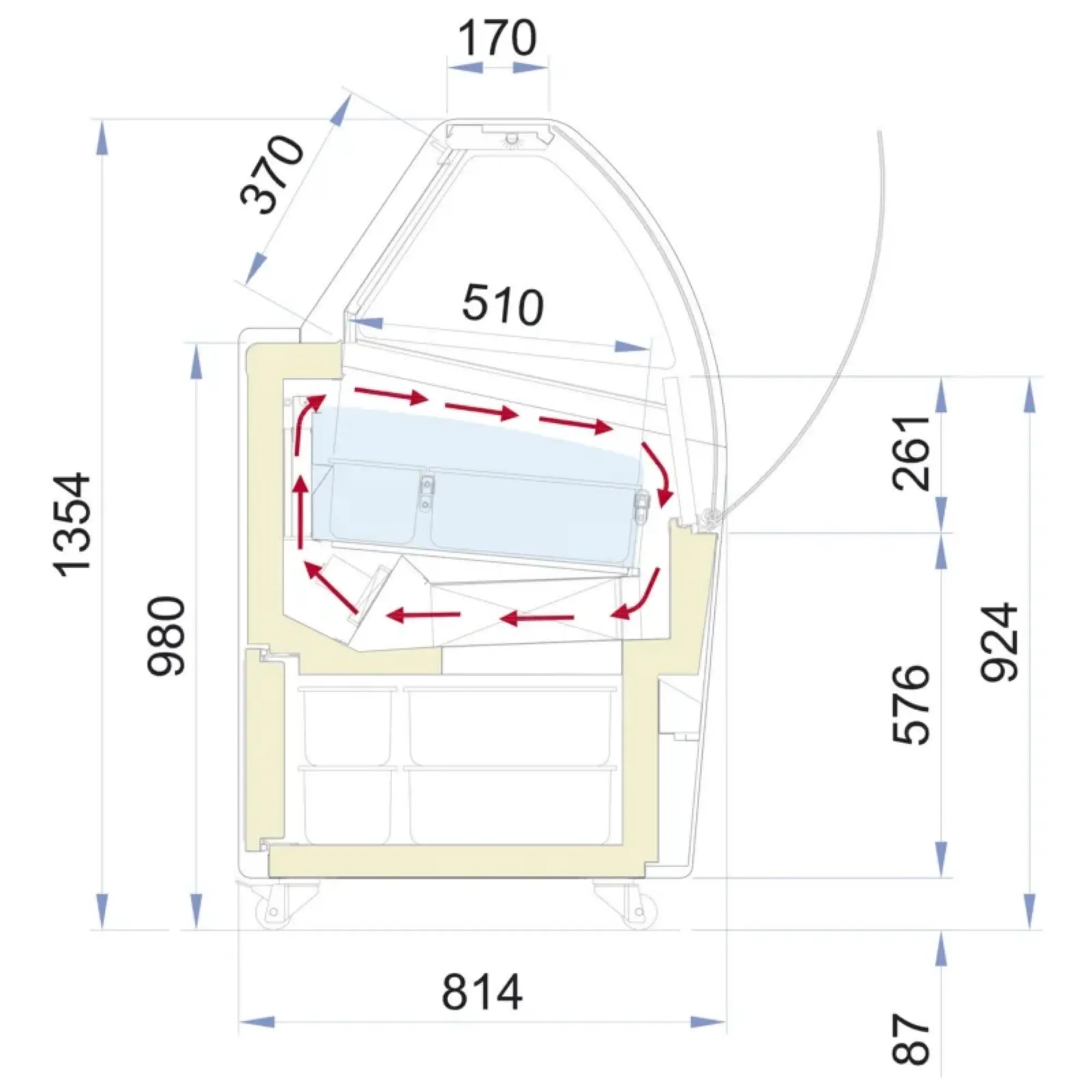 Picture of ISA Bermuda View Range Ice Cream Display Fridge