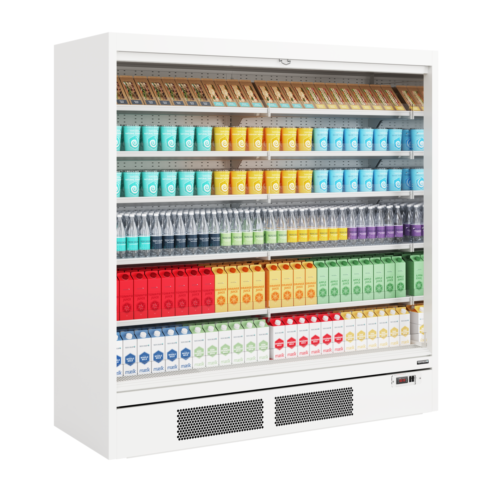 Picture of Tefcold Galaxy+ Open Range White Multi Deck