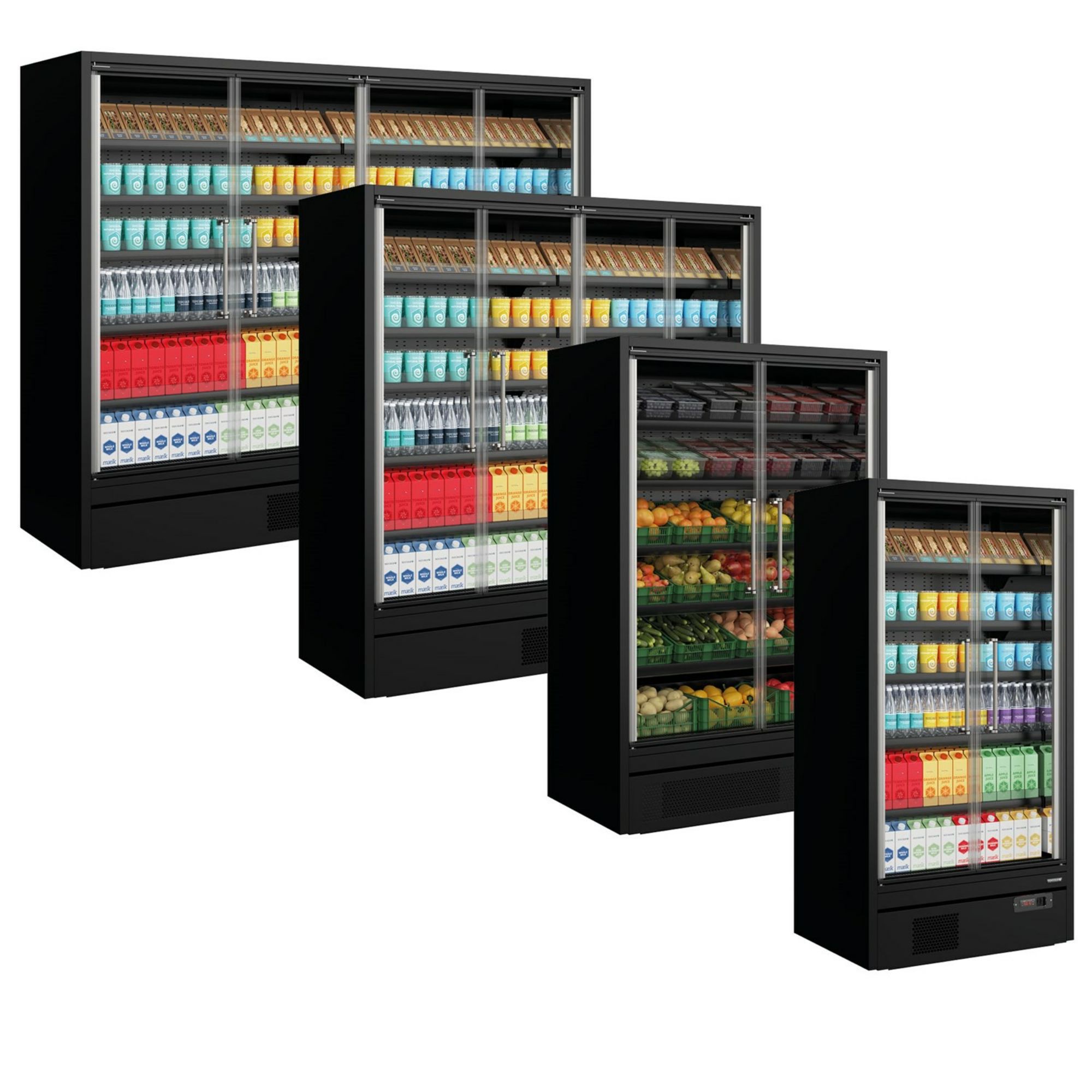 Picture of Tefcold Galaxy+ FGD Black Range Multideck With Doors - Galaxy+ GPFGDOG