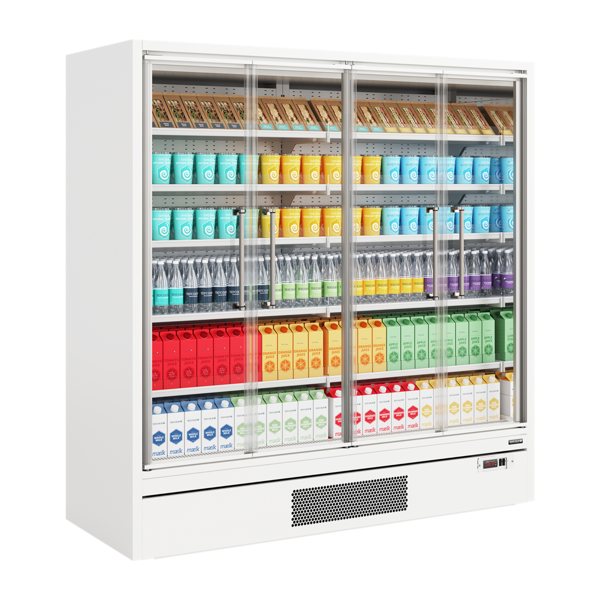 Picture of Tefcold Galaxy+ FGD White Range Multideck With Doors