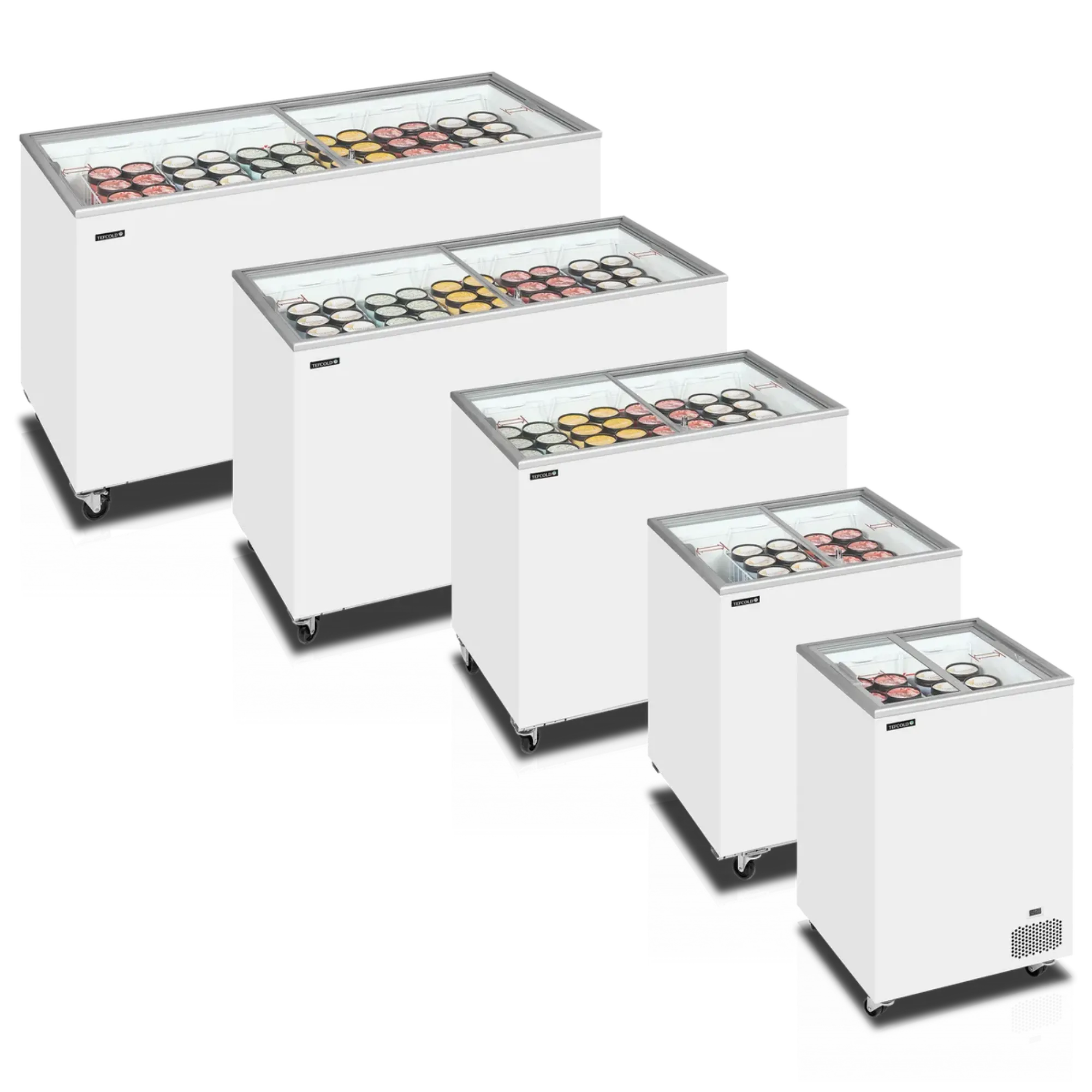 Picture of Tefcold IC-SC Range Sliding Flat Glass Lid Chest Freezer - SCRANGE