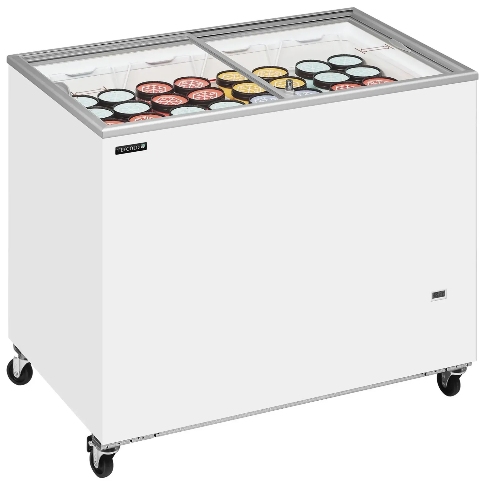 Picture of Tefcold IC-SC Range Sliding Flat Glass Lid Chest Freezer