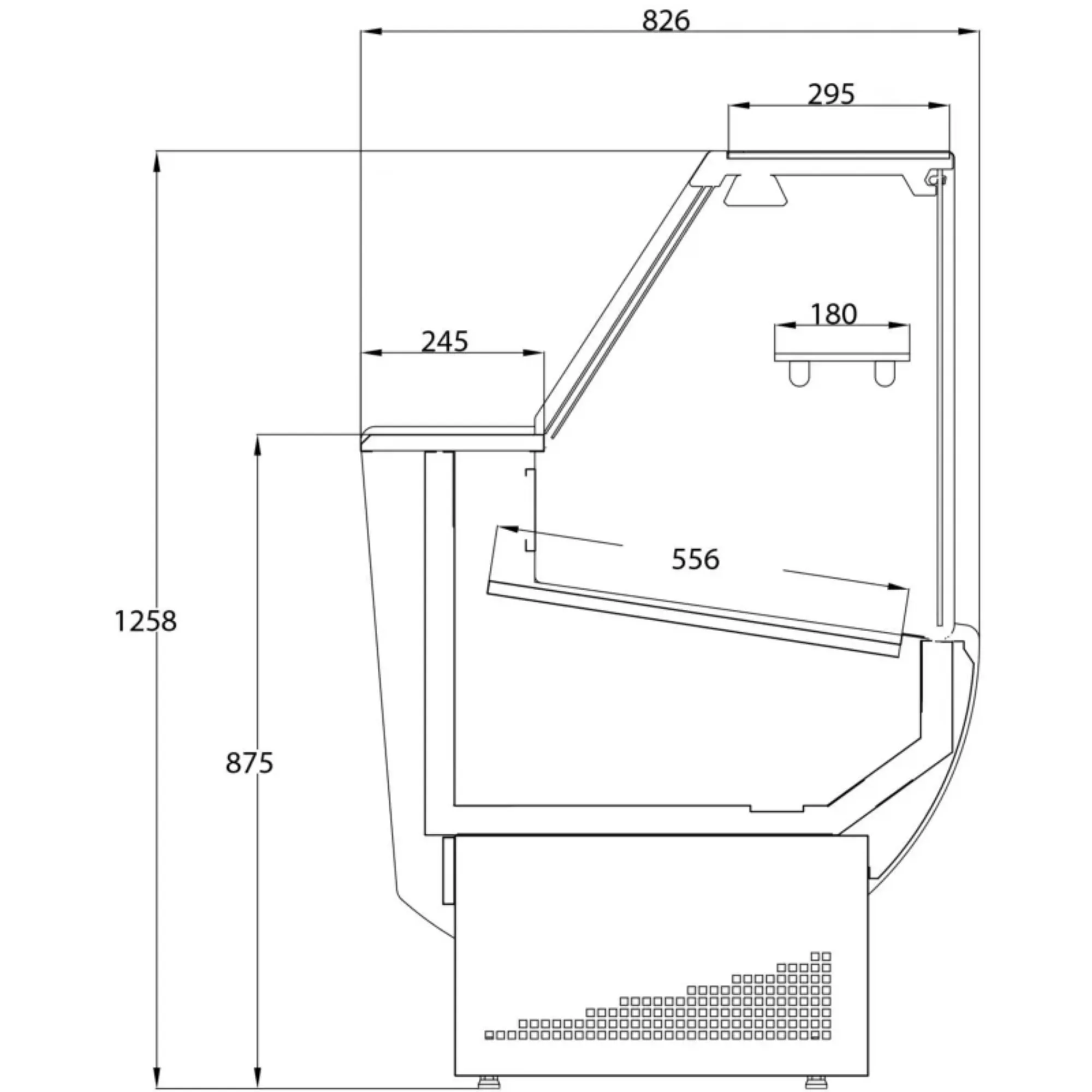Picture of Trimco Tavira II Flat Serve Over Deli Counter