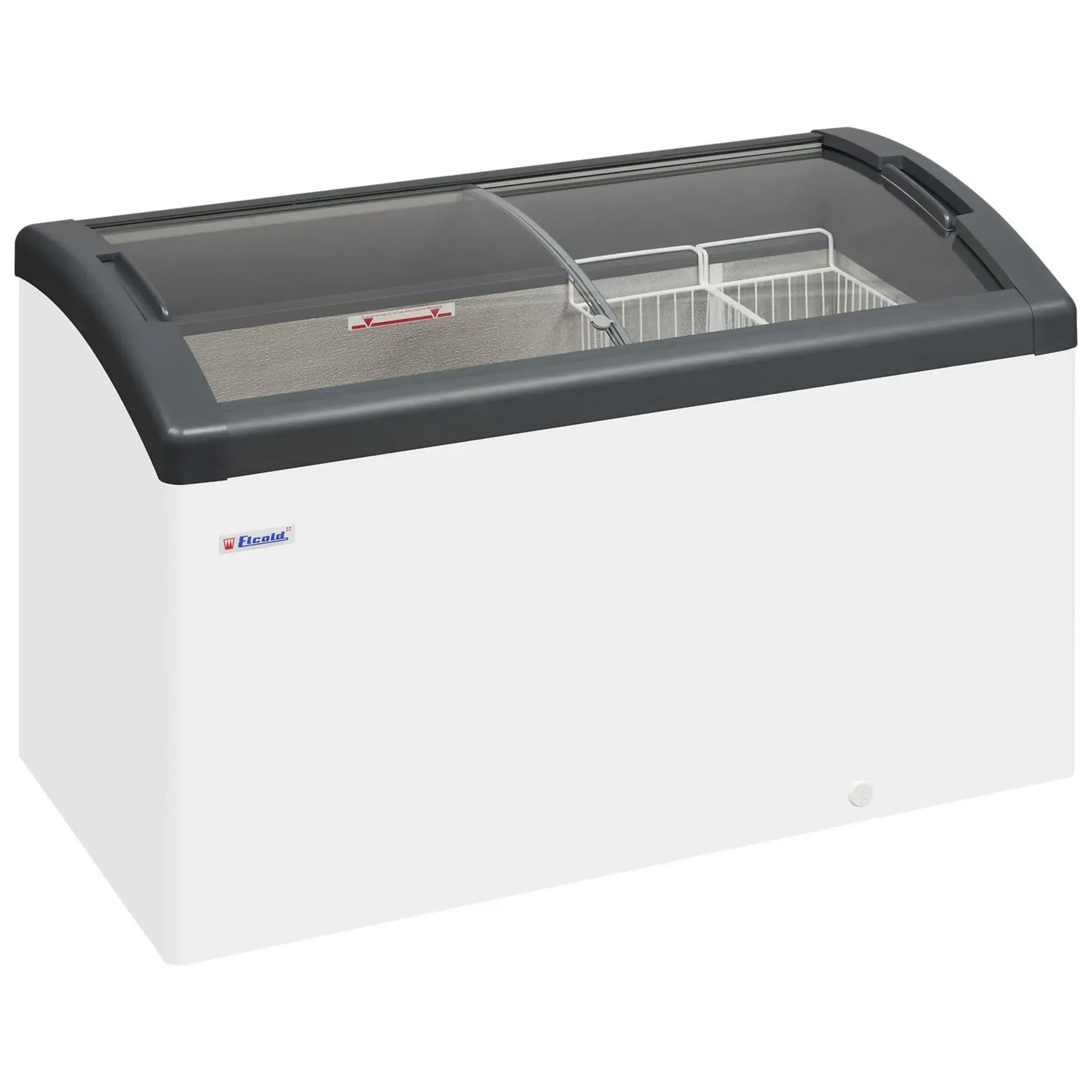 Picture of Elcold Focus Range Sliding Curved Glass Lid Chest Freezer