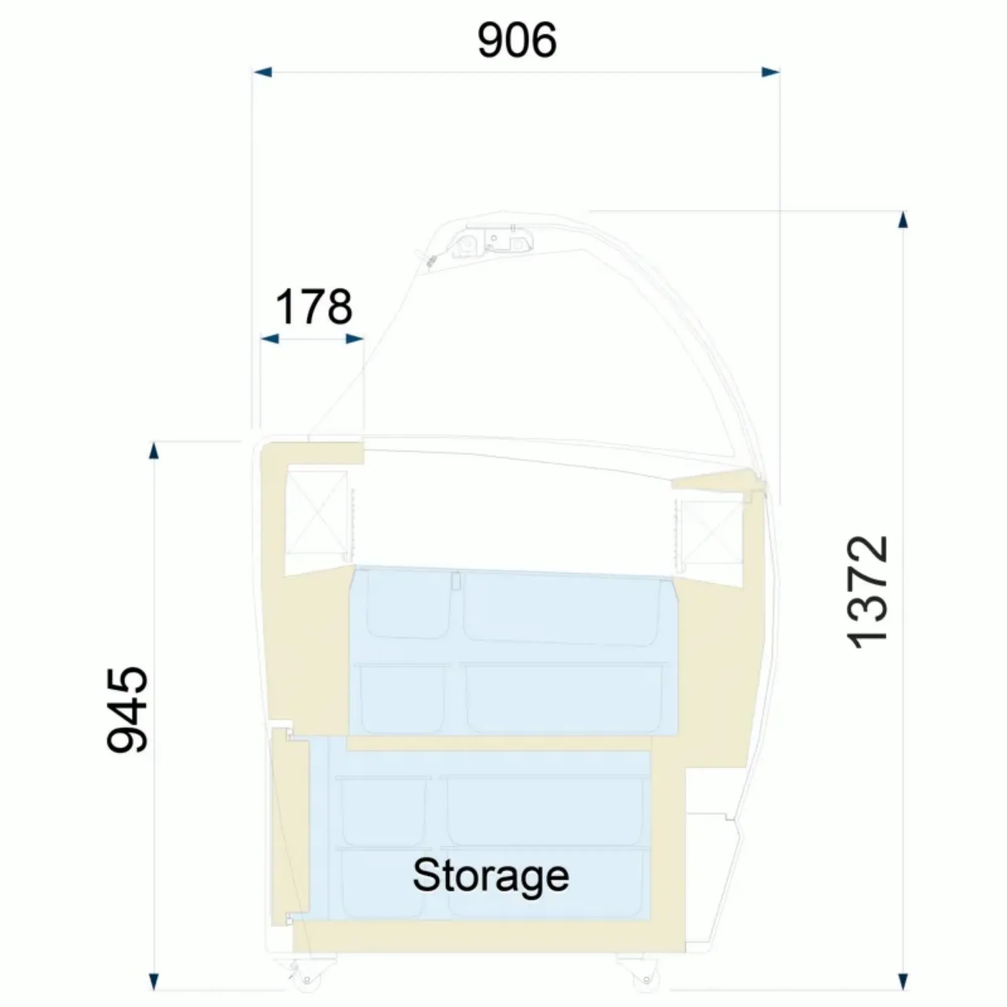 Picture of ISA Isabella Range Scoop Ice Cream Display Freezer