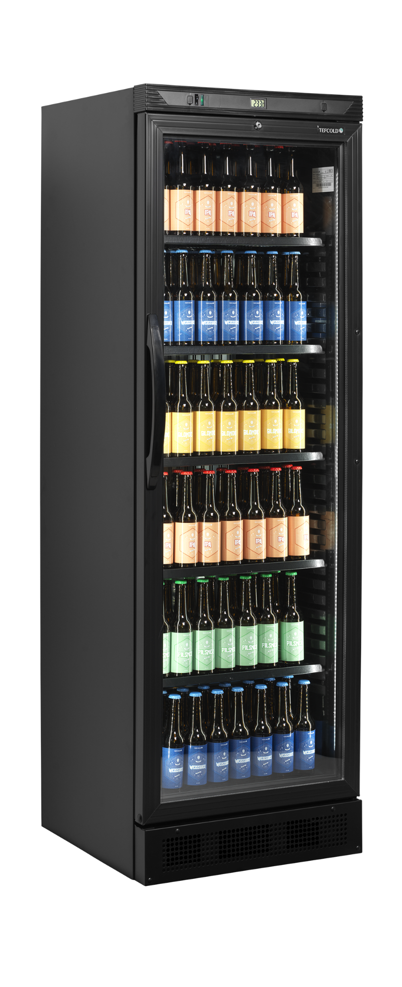 Picture of Tefcold CEV425 BLACK Glass Door Merchandiser - CEV425 BLACKOG