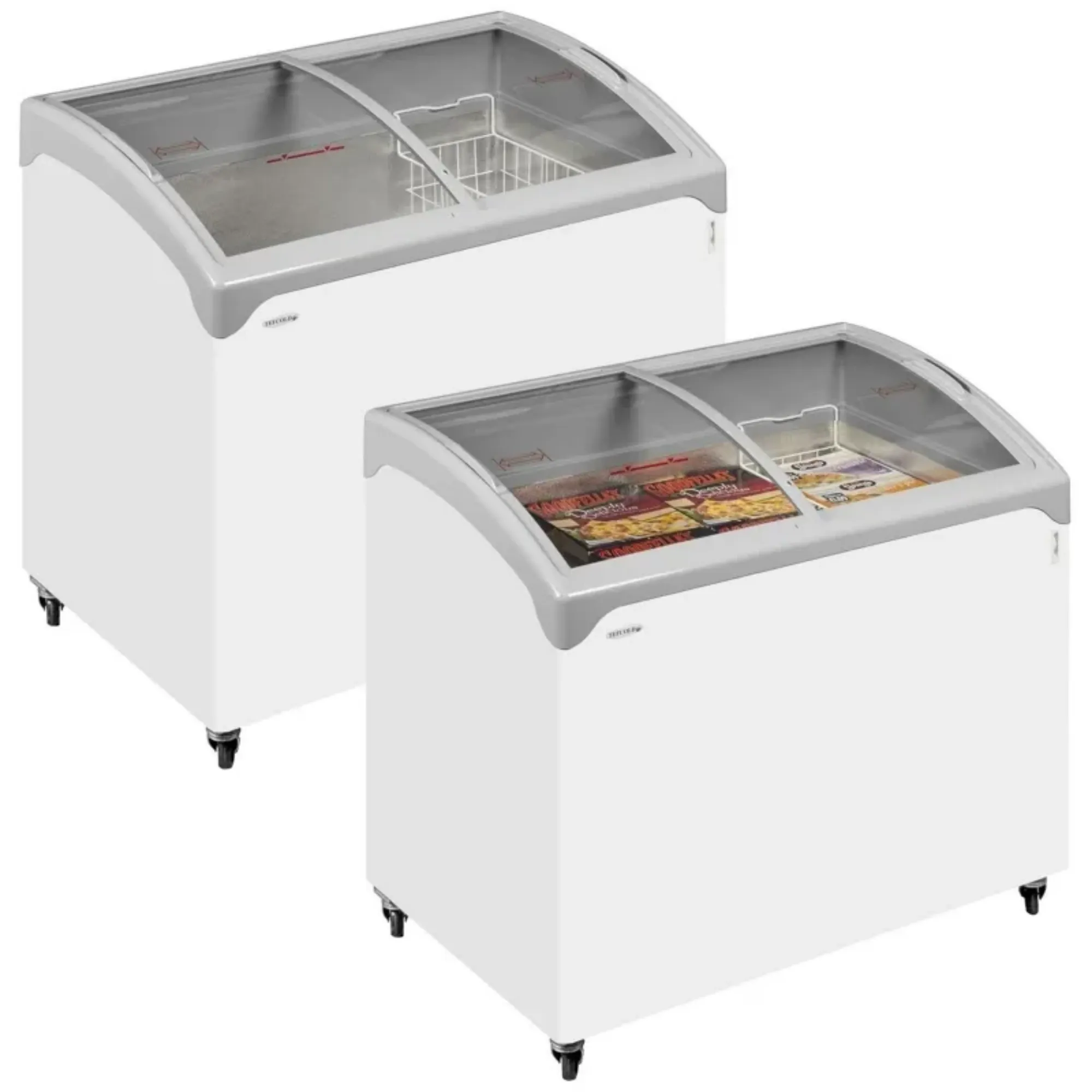 Picture of Tefcold NIC-SCEB Range Sliding Curved Glass Lid Chest Freezer - NICSCEB