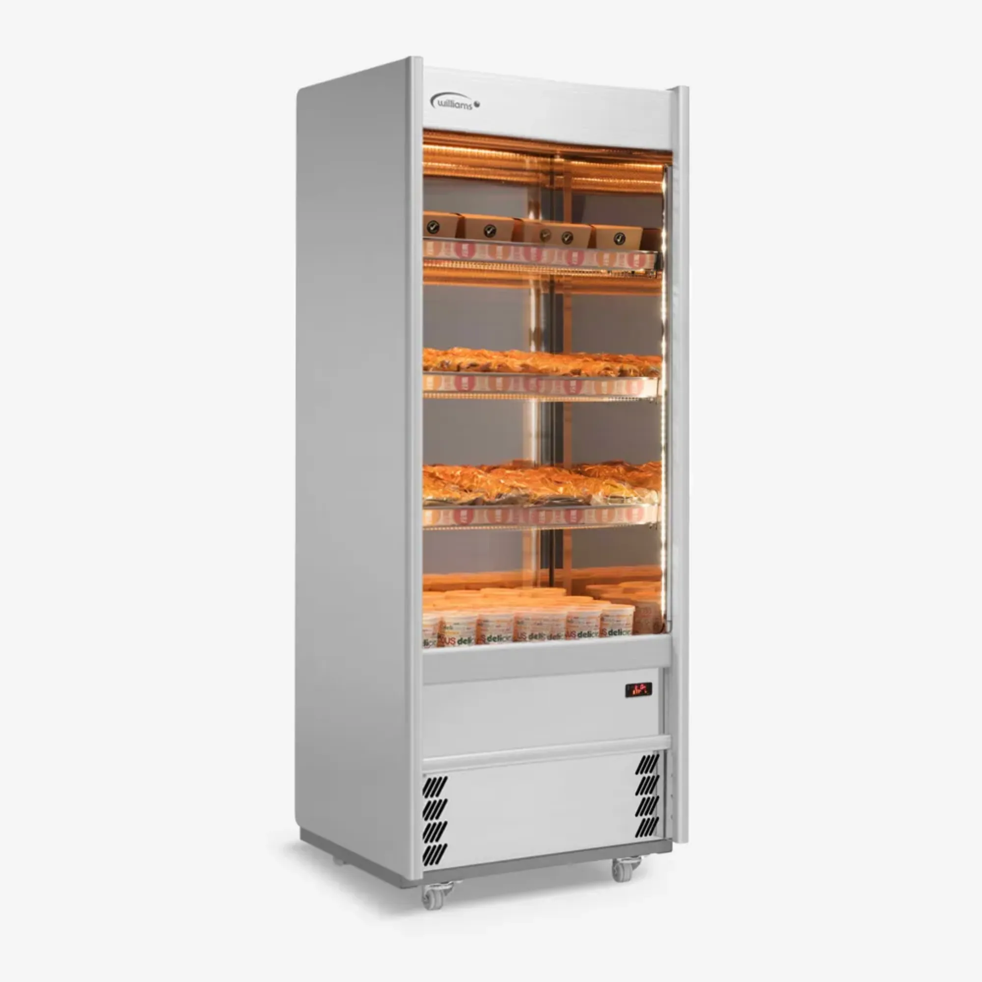 Picture of Williams Gem Heated Multideck - Scarlet XS70 Heated Stainless Open Front Door