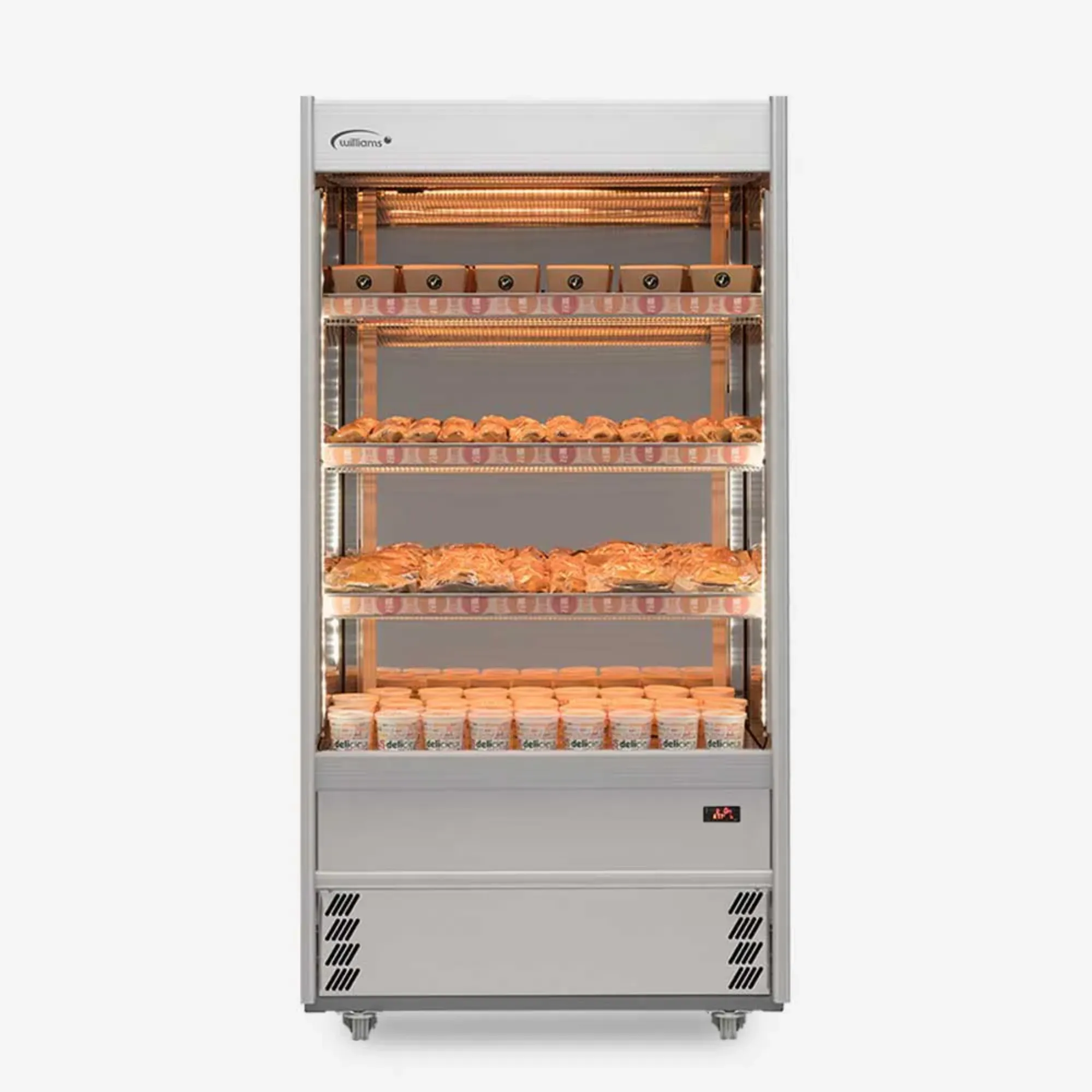 Picture of Williams Gem Heated Multideck - Scarlet XS100 Heated Open Front