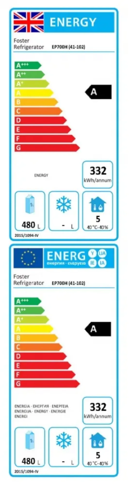 Picture of Foster EP 700 H EcoPro G3 Refrigerator (+1°C/+4°C) A Grade