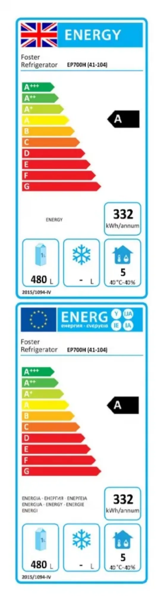 Picture of Foster EP 700 H EcoPro G3 Refrigerator (+1°C/+4°C) A Grade