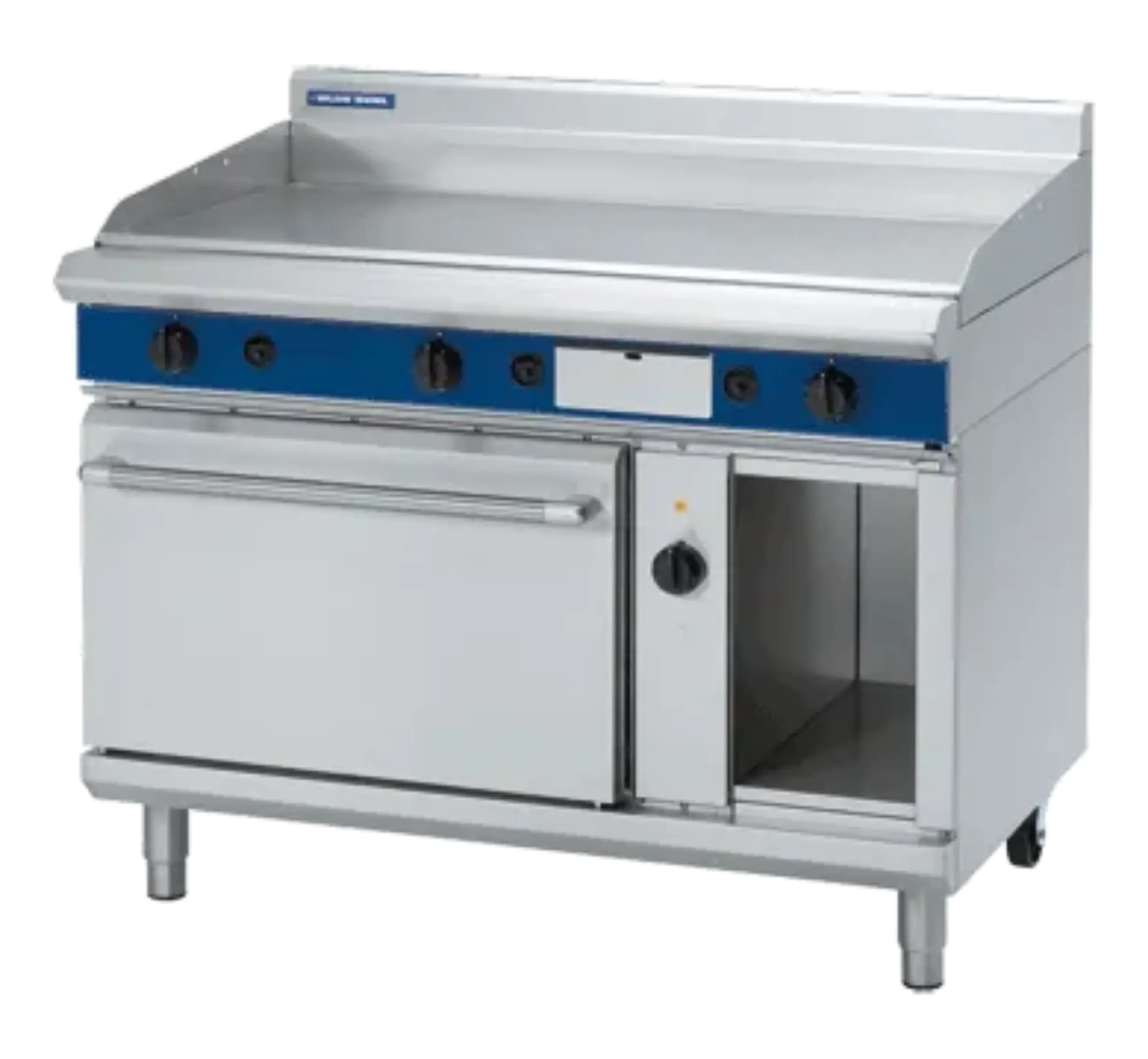 Picture of Blue Seal Evolution Series GPE58 - 1200mm Gas Griddle Electric Convection Oven Range - GPE58OG