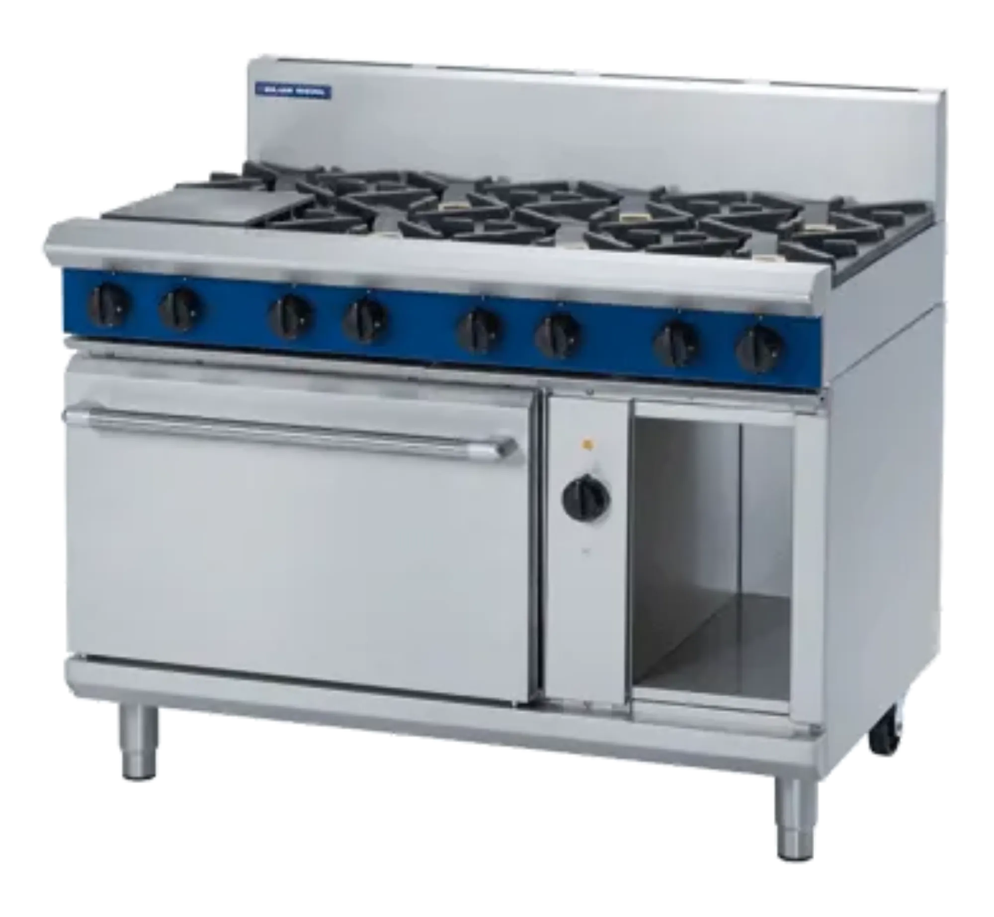 Picture of Blue Seal Evolution Series GE58 - 1200mm Gas Range Electric Convection Oven - GE58DOG