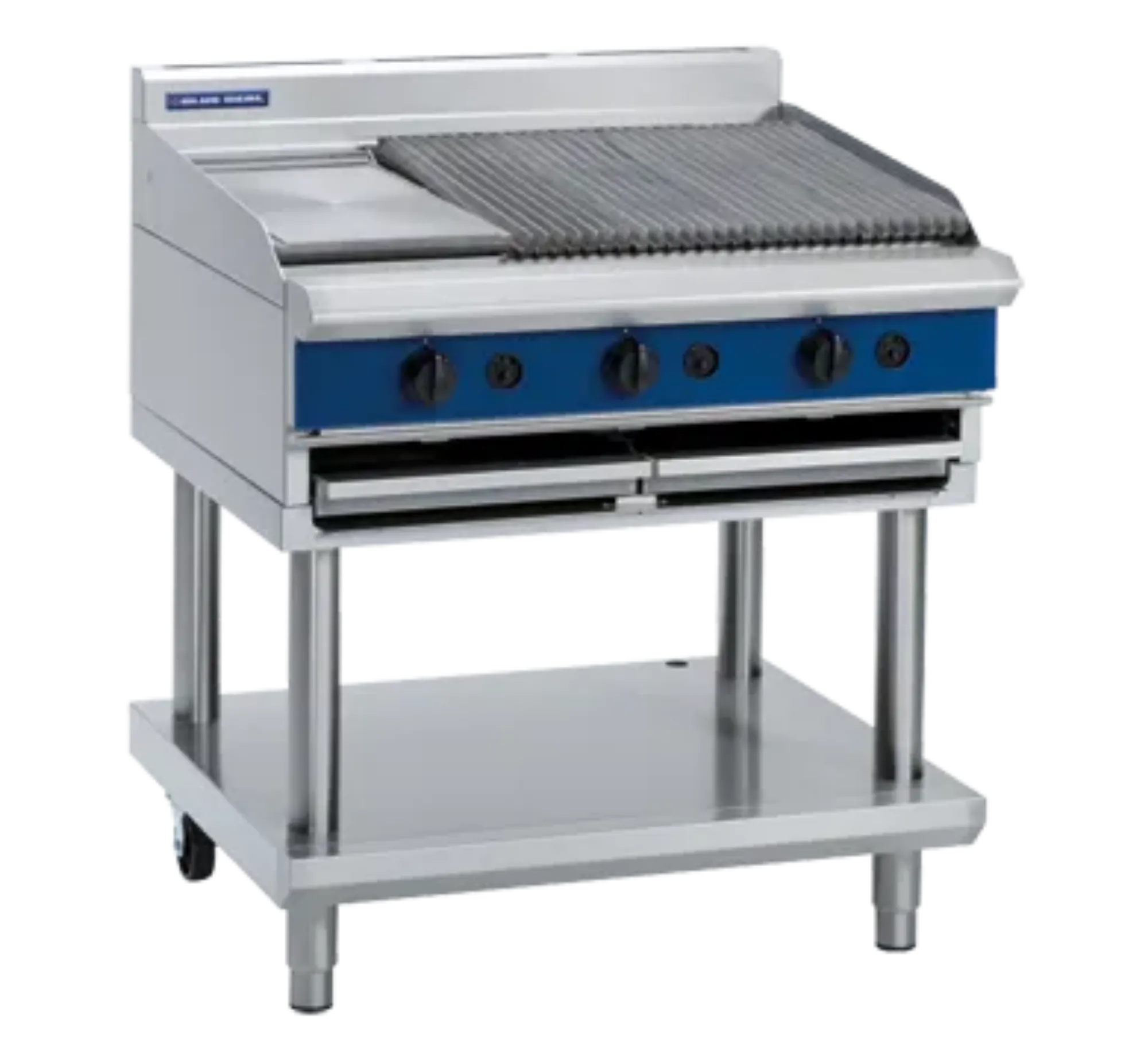Picture of Blue Seal Evolution Series G593-LS - 450mm Gas Chargrill - Leg Stand - G593LSOG