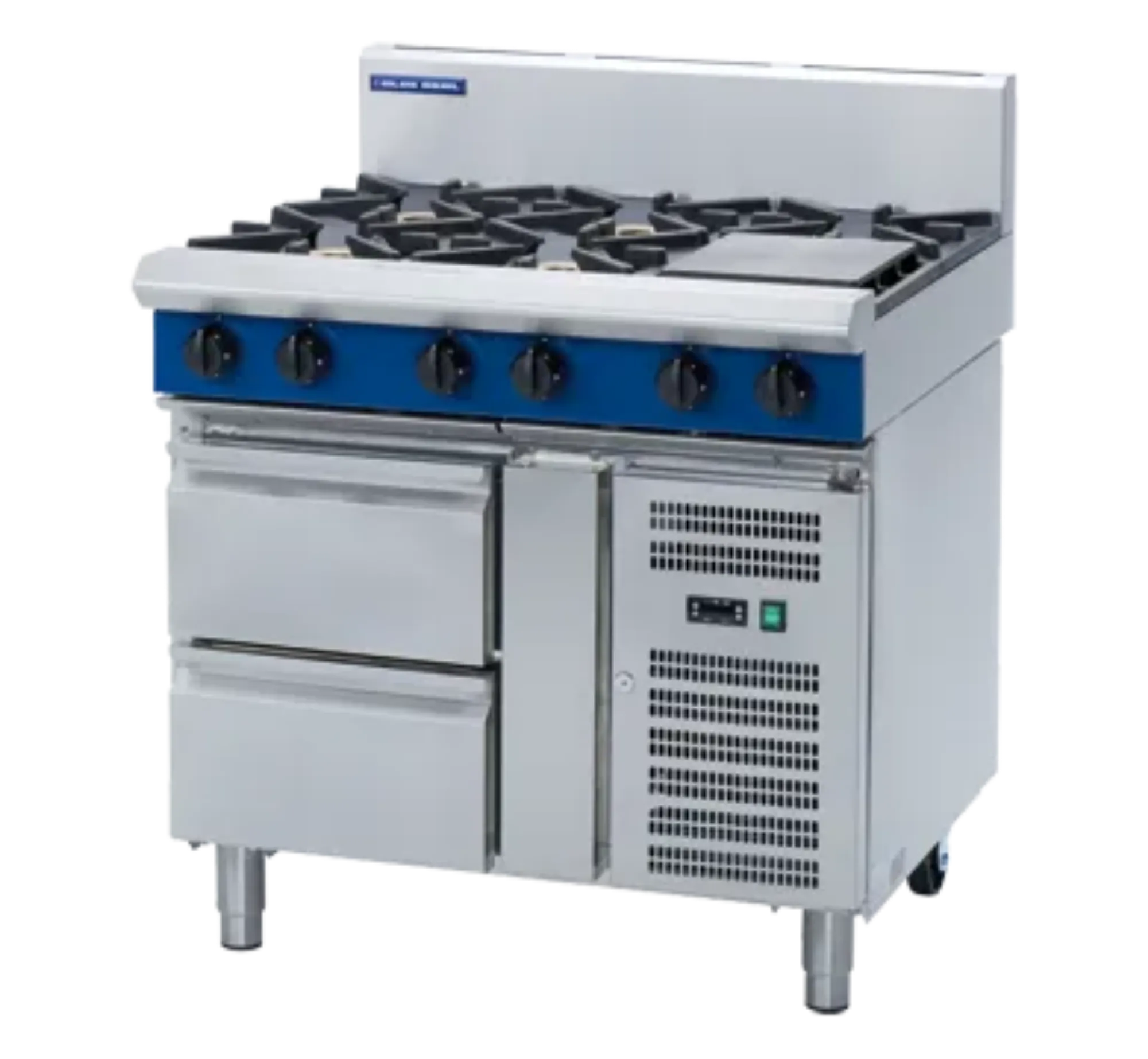 Picture of Blue Seal Evolution Series G516-RB - 900mm Gas Cooktop Refrigerated Base