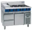 Picture of Blue Seal Evolution Series G518-RB - 1200mm Gas Cooktop Refrigerated Base - G518RBRANGEOG