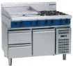 Picture of Blue Seal Evolution Series G518-RB - 1200mm Gas Cooktop Refrigerated Base - G518RBRANGEOG