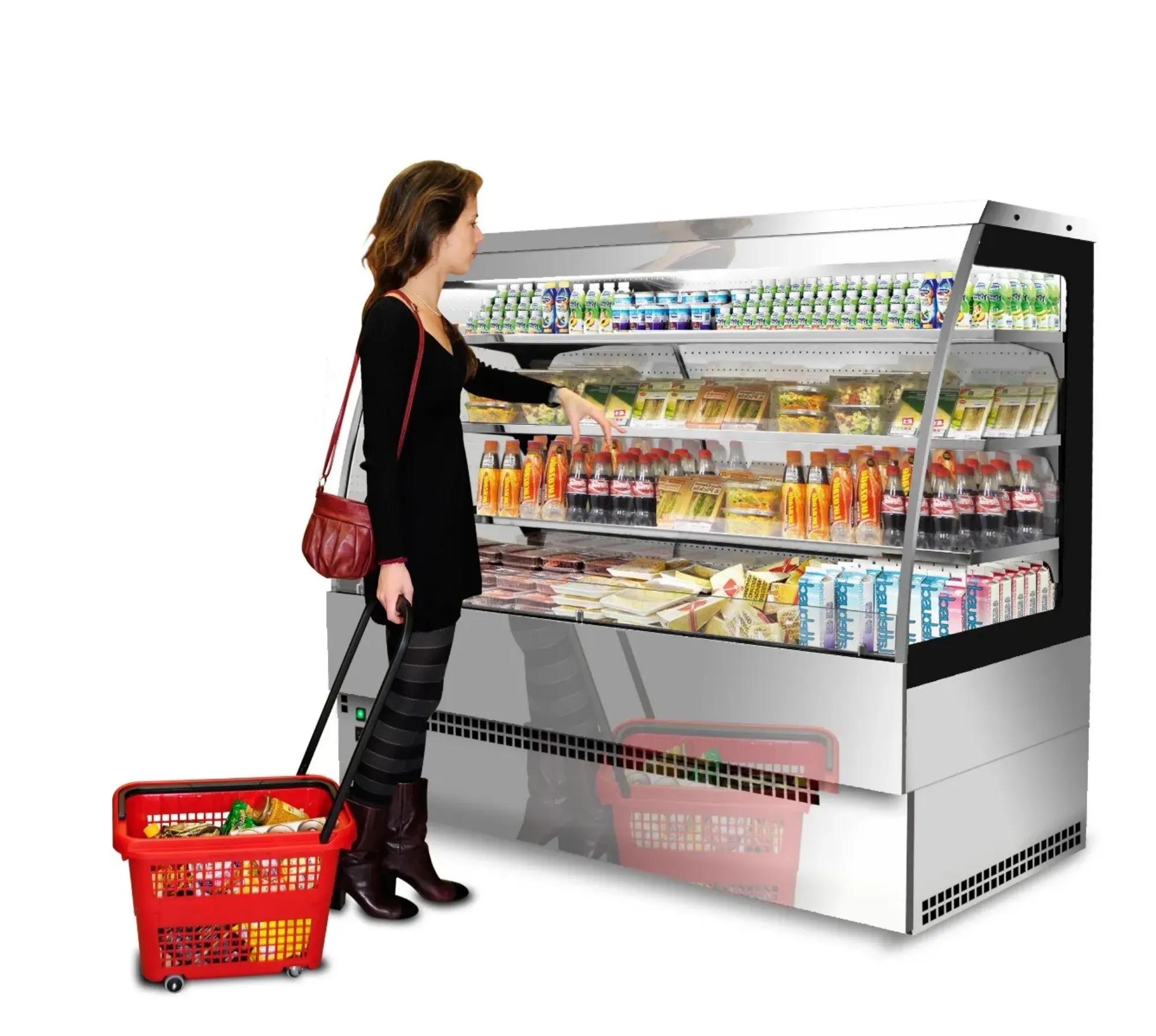 Picture of Sterling Pro EVO SELF Black Self Service Curved Patisserie Counter Range