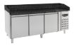 Picture of PIZZA COUNTER 3 DOORS BLACK GRANITE WORKTOP - 7950.0054