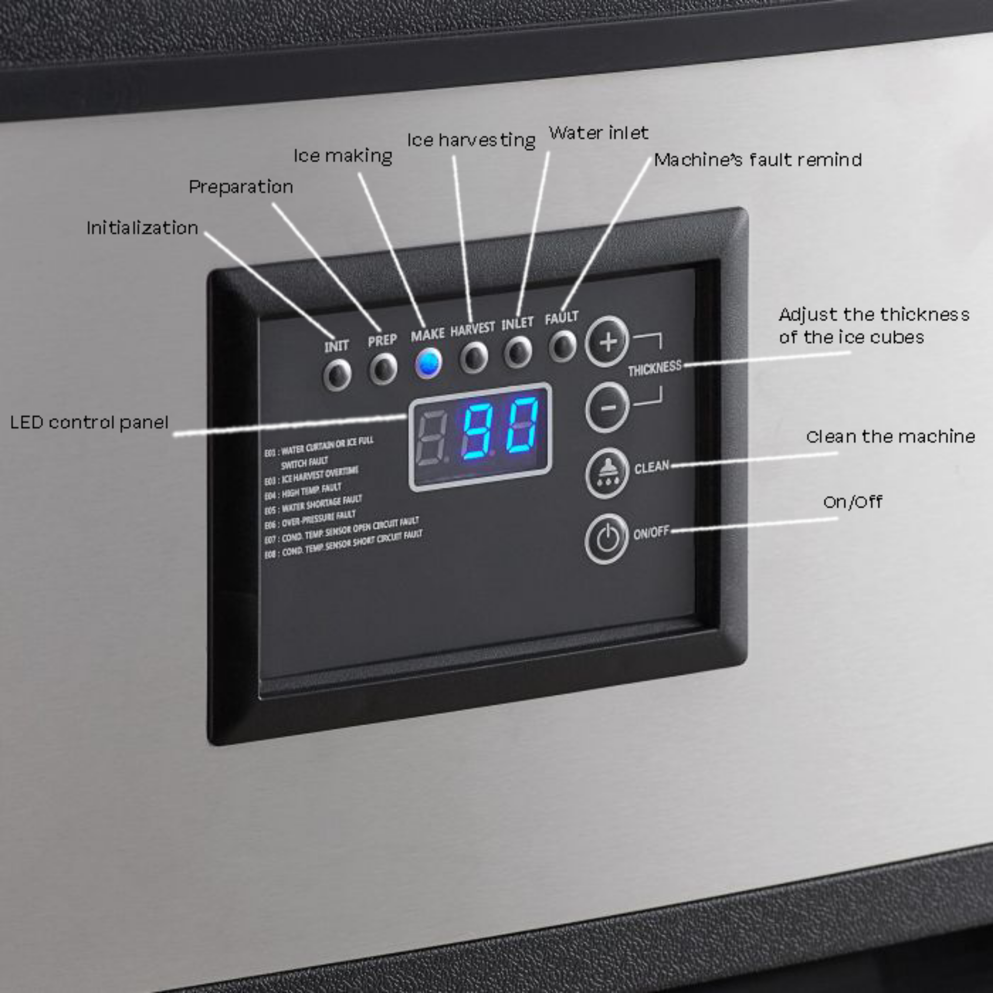 Picture of ICE CUBE MAKER 73KG/24H