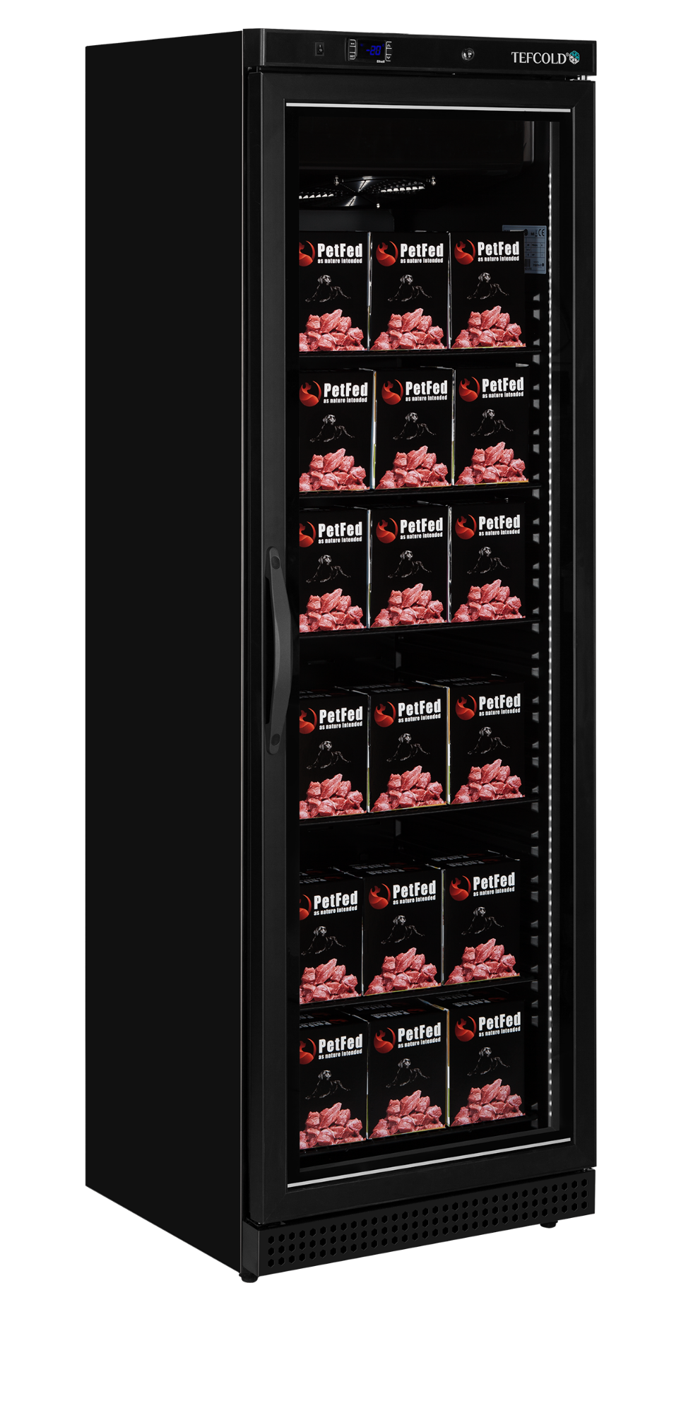 Picture of Tefcold UF400VG BLACK Glass Door Display Freezer