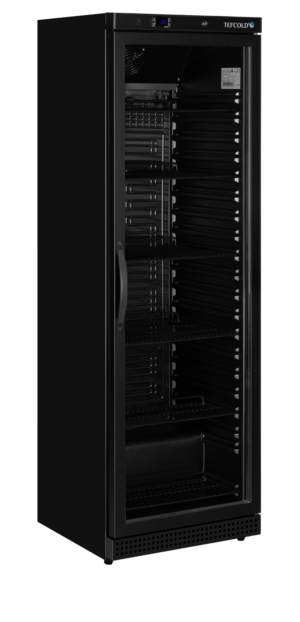 Picture of Tefcold UR400G BLACK Glass Door Merchandiser - UR400G BLACK