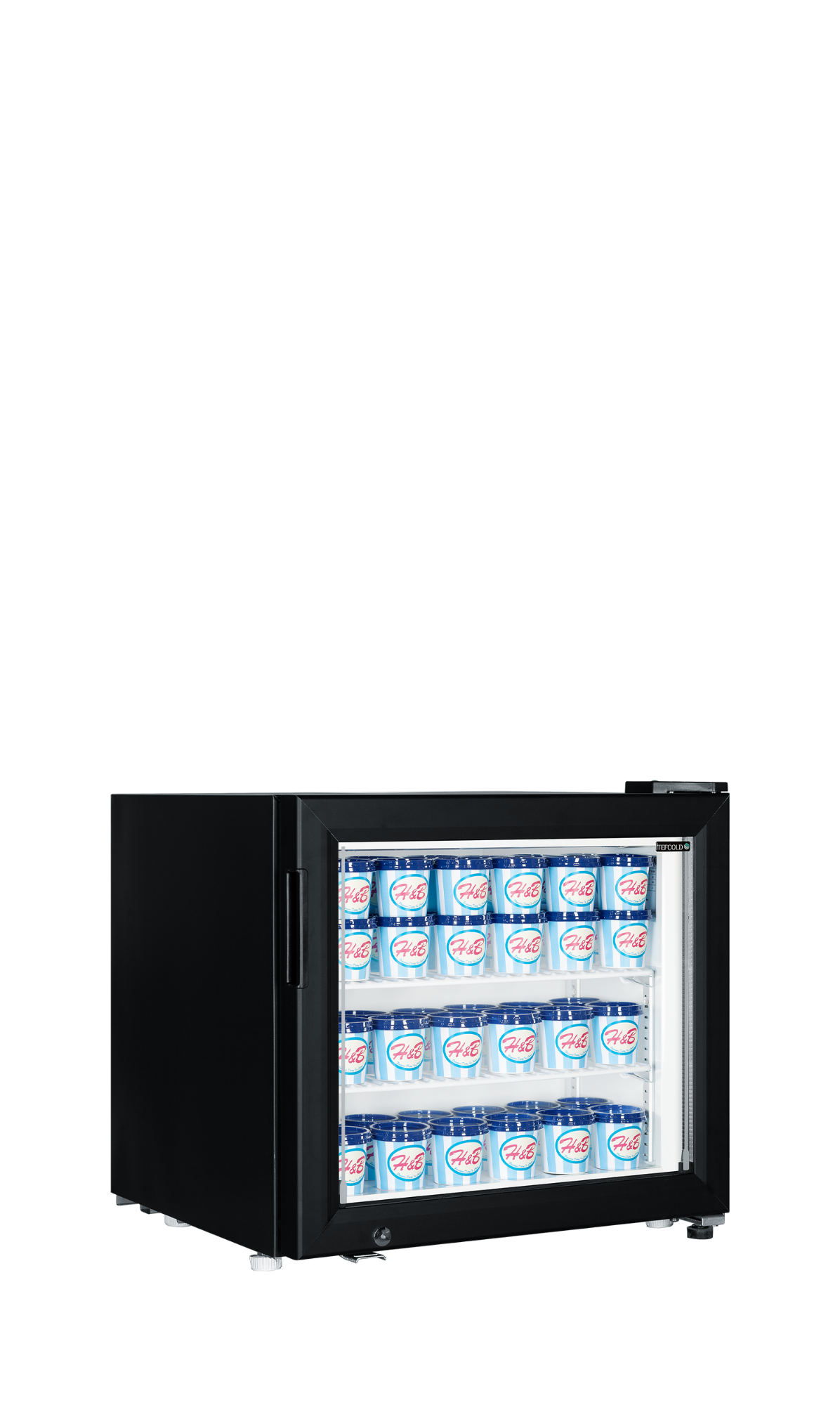 Picture of Tefcold UF50G Black Glass Door Display Freezer