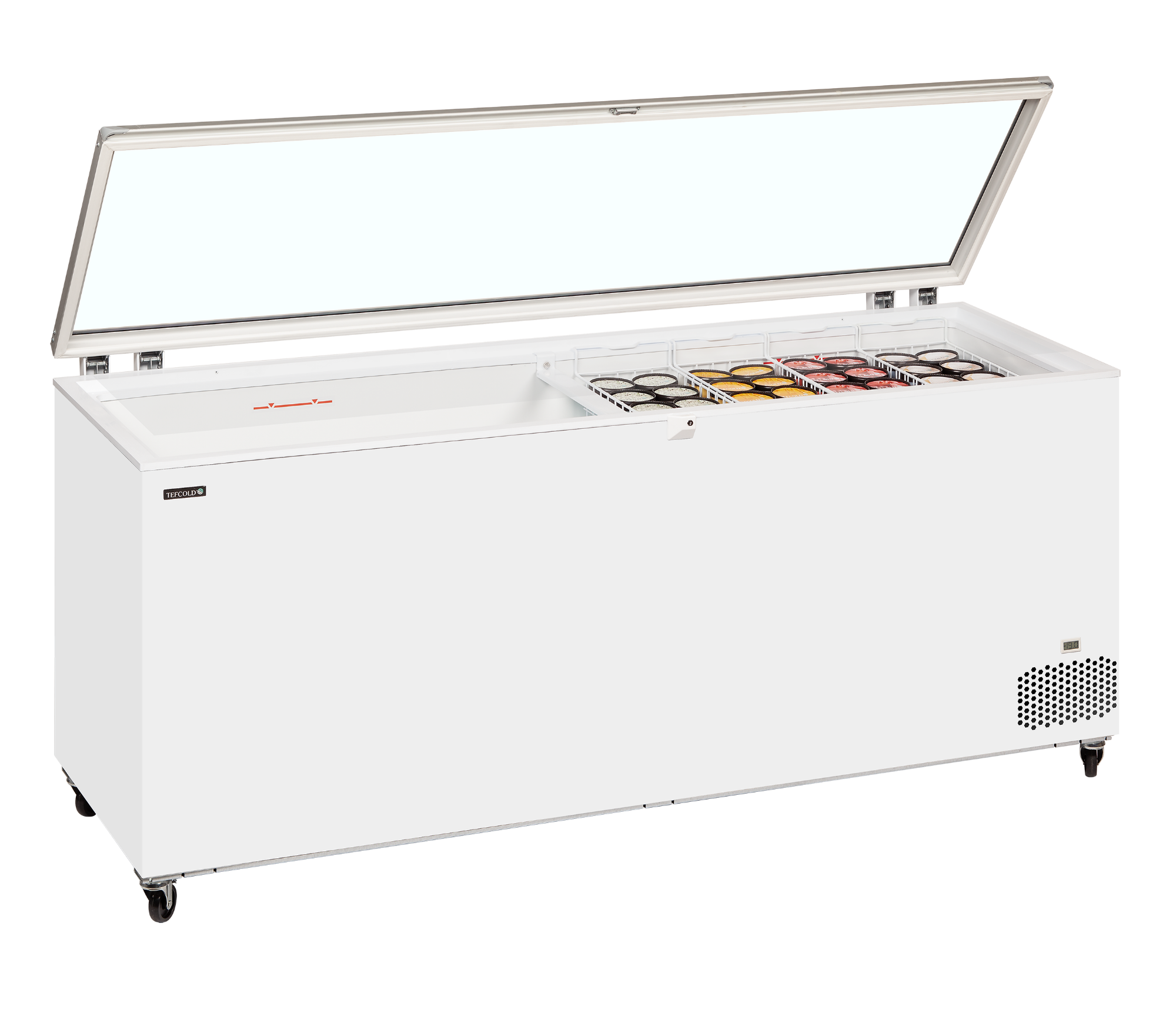 Picture of Tefcold ST701 Hinged Glass Lid Chest Freezer