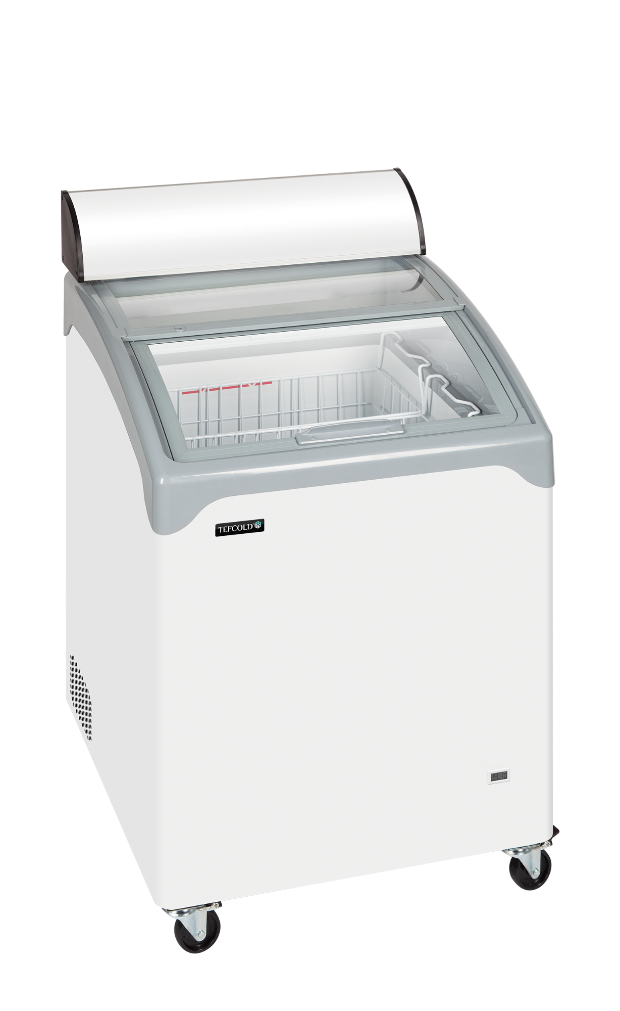 Picture of Tefcold NIC101CP Sliding Curved Glass Lid Chest Freezer - NIC101CP