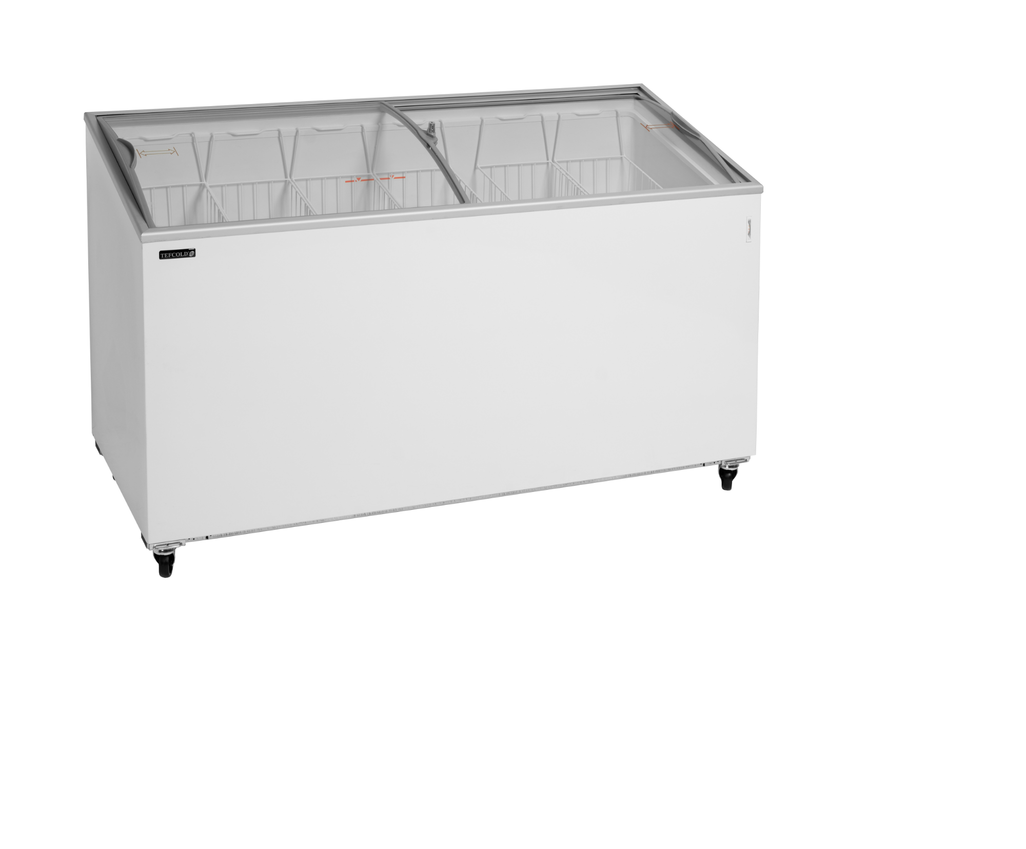 Picture of Tefcold IC500SCEB Sliding Curved Glass Lid Chest Freezer - IC500SCEB