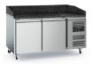 Picture of PIZZA COUNTER 2 DOORS BLACK GRANITE WORKTOP - WITH WHEELS - 7950.5137