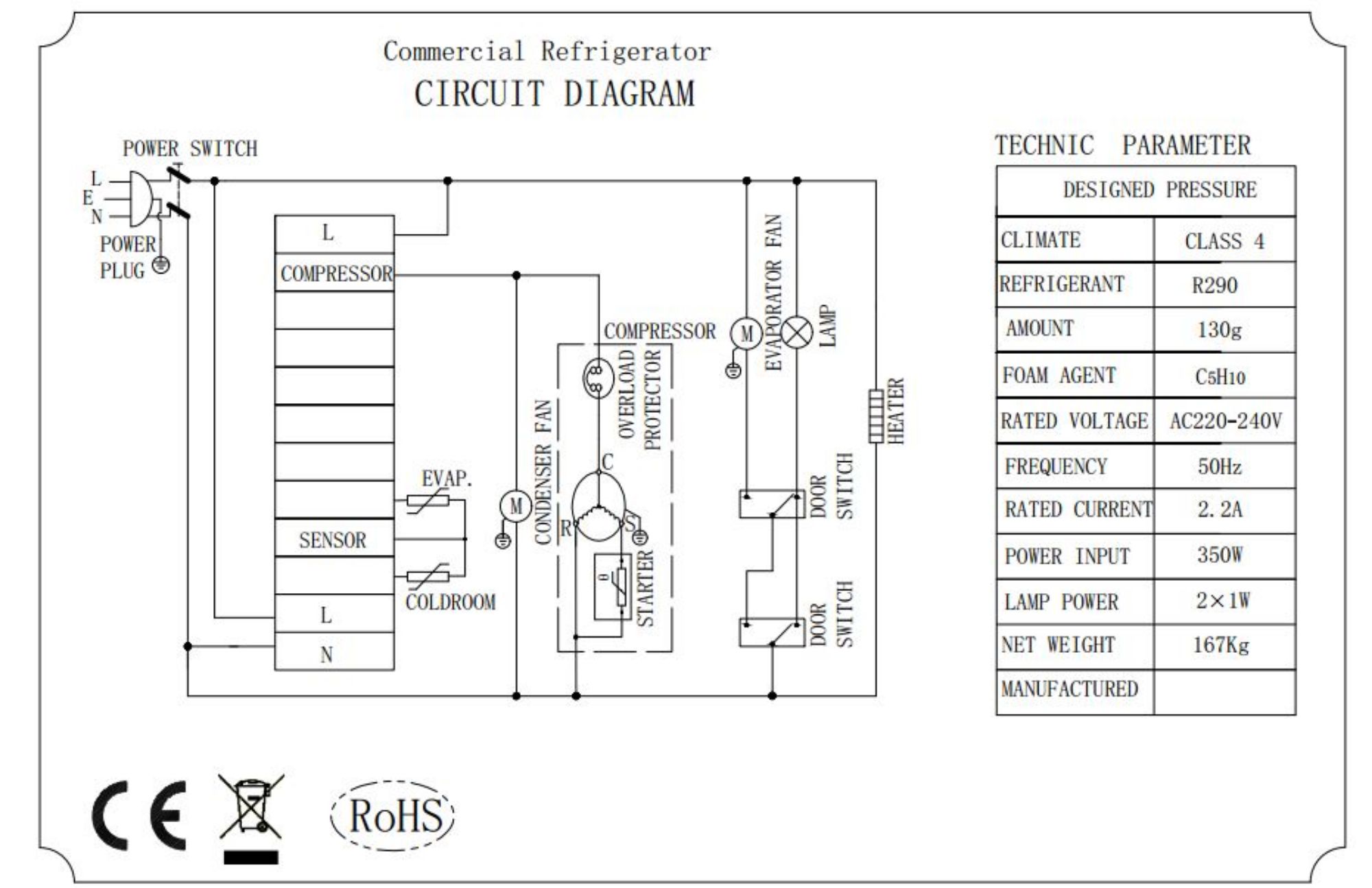Picture of REFRIGERATOR SS 1200 LTR STATIC
