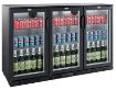 Picture of BACKBAR COOLER BLACK 3 DOORS - 7527.0040