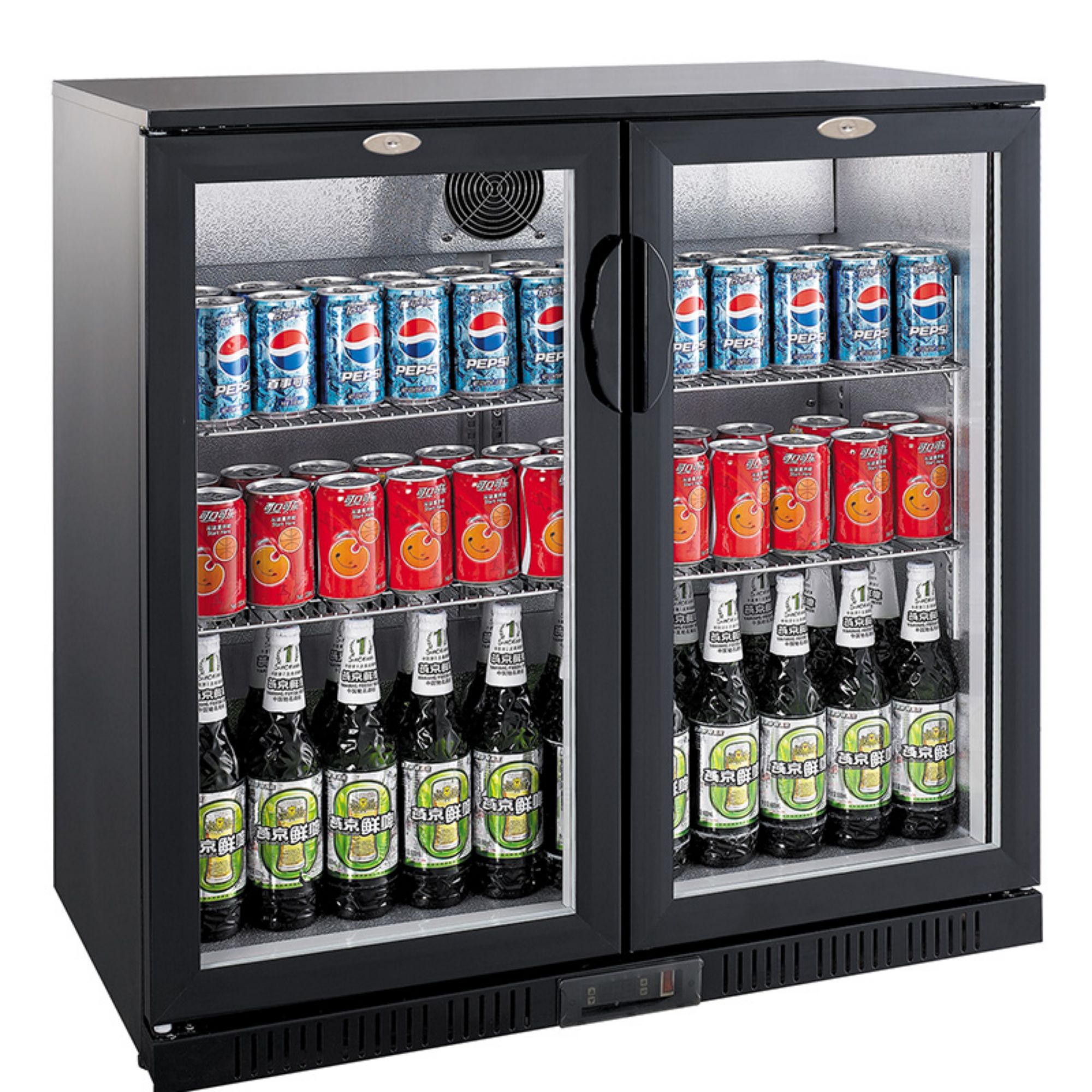 Picture of BACKBAR COOLER BLACK 2 DOORS - 7527.0010