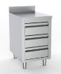 Picture of 700 WORKTABLE WITH 3 DRAWERS WITH UPSTAND 500