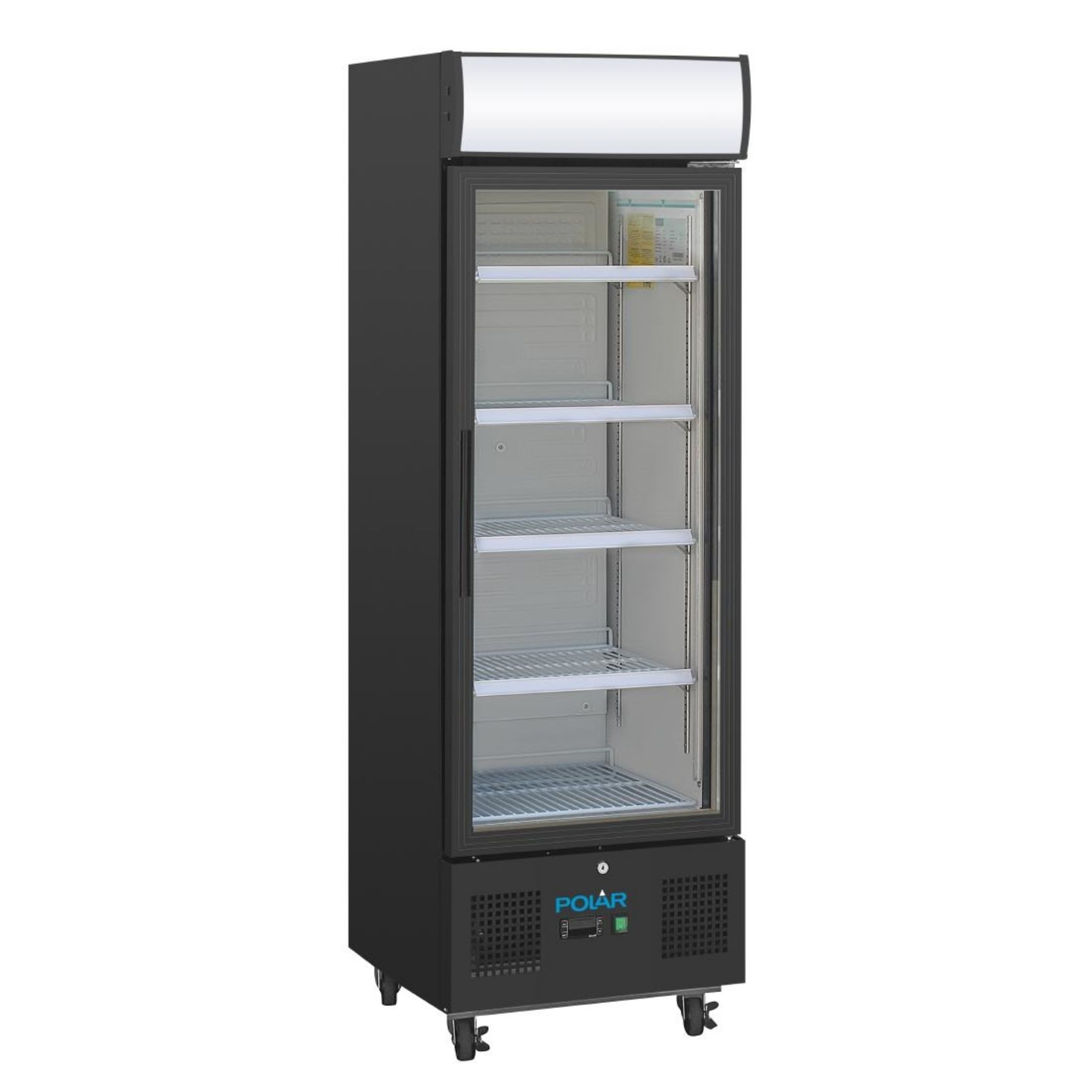 Picture of Polar G-Series Upright Display Fridge 218Ltr Black - GH426
