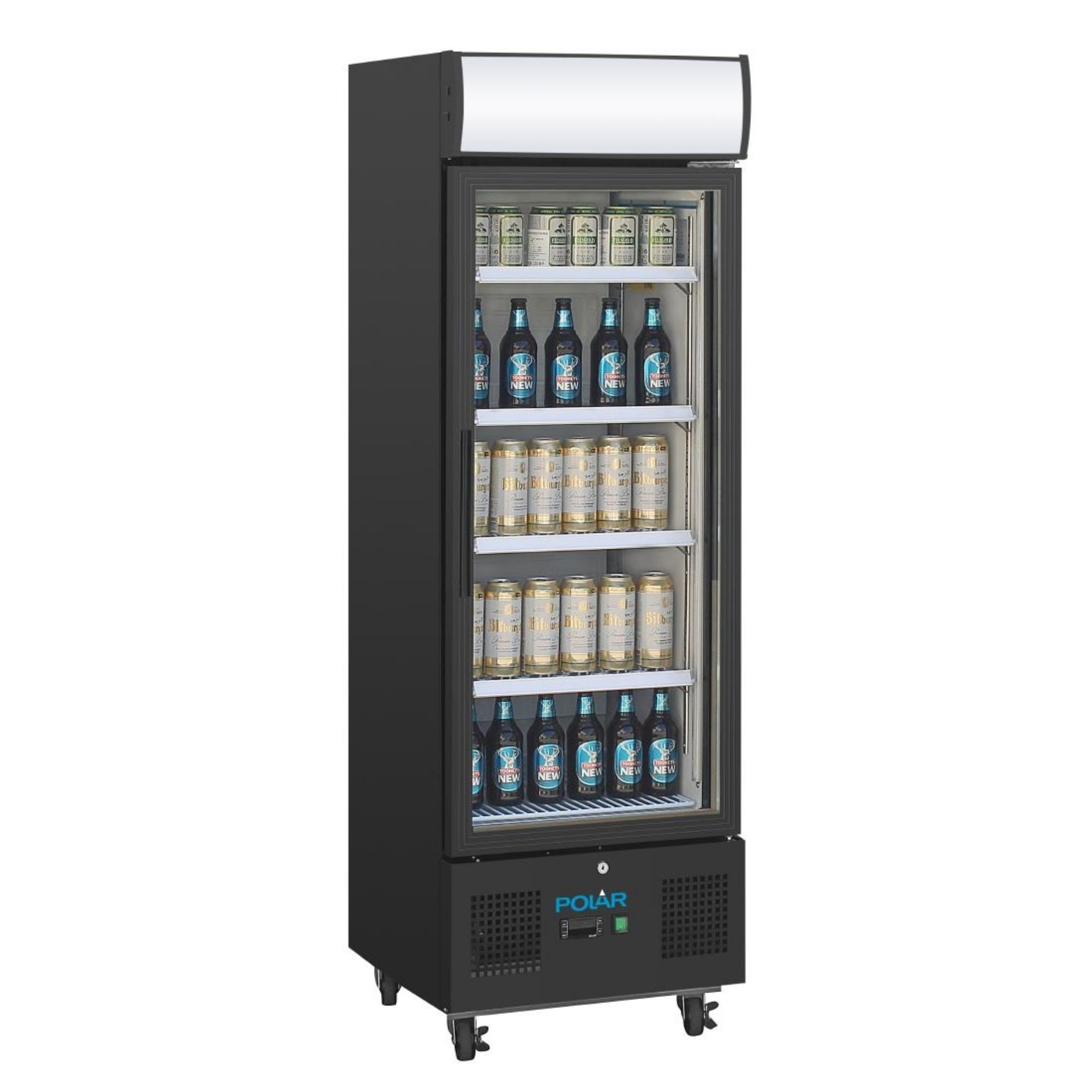 Picture of Polar G-Series Upright Display Fridge 218Ltr Black