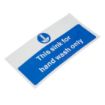 Picture of Vogue Hand Wash Only Sign - L952