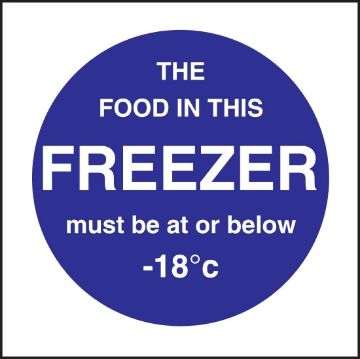 Picture of Vogue Food In This Freezer Sign