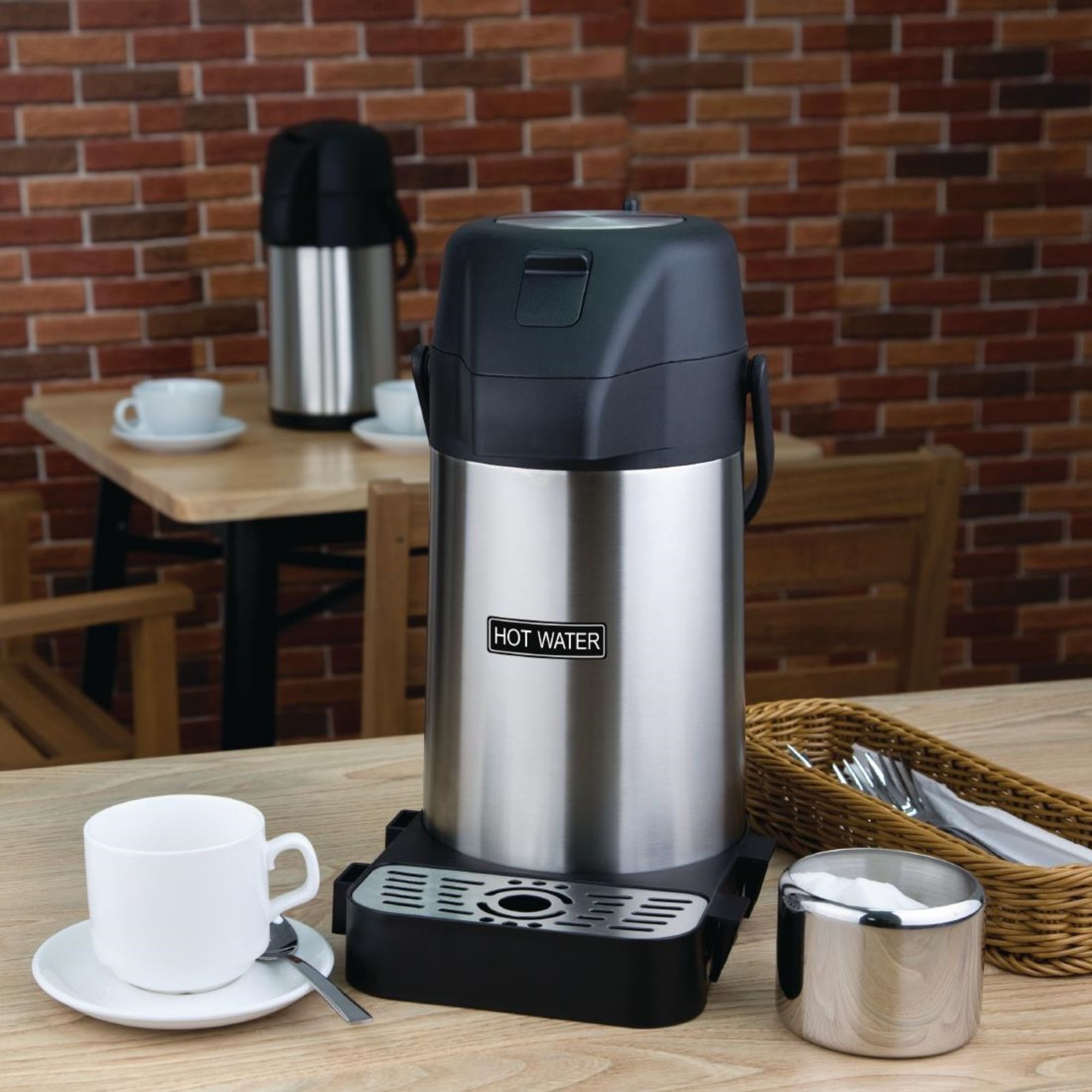 Picture of Olympia Adhesive Airpot Label Hot Water